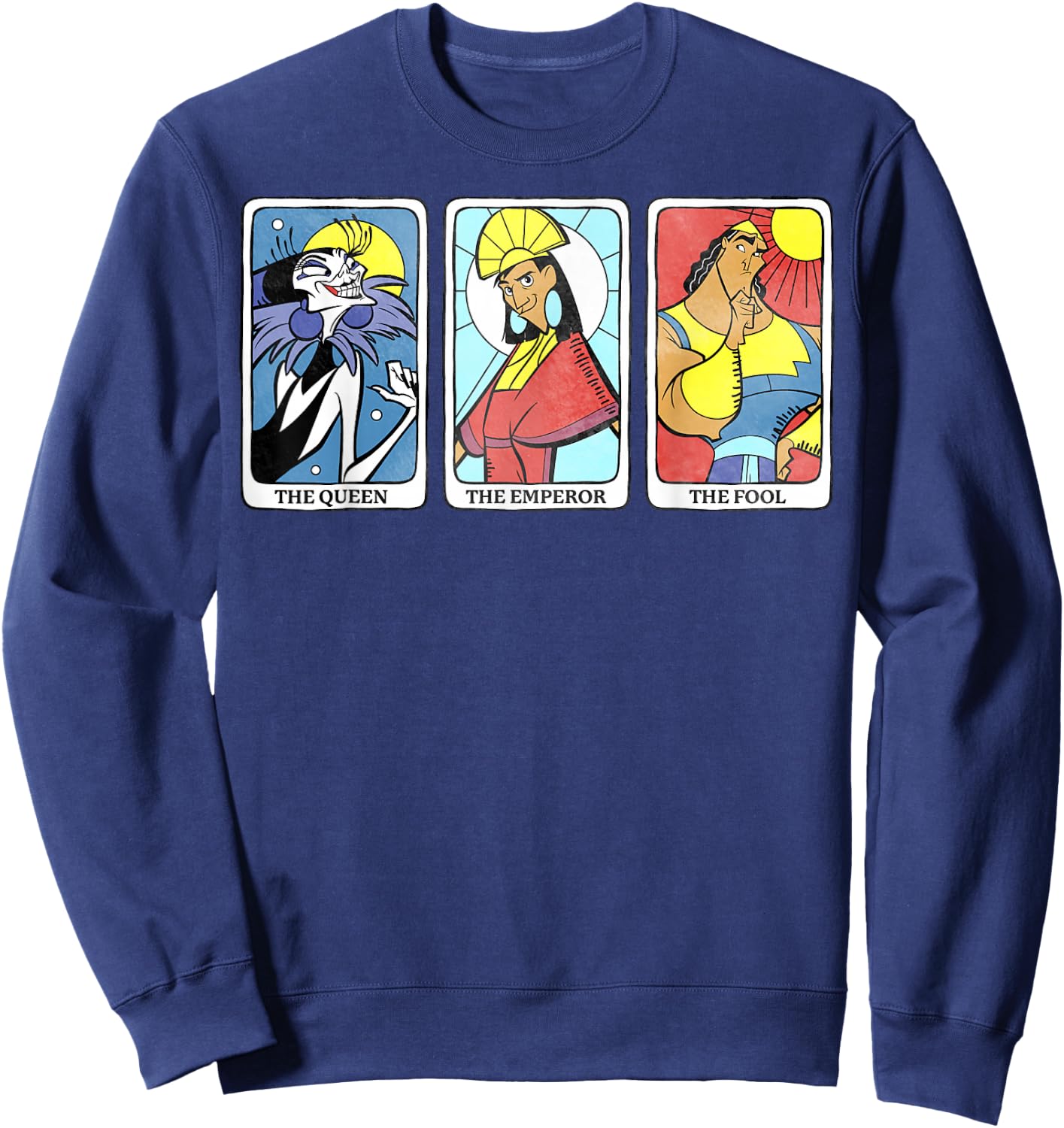 Disney Emperor's New Groove Character Tarot Cards Sweatshirt - Sweatshirt | Navy