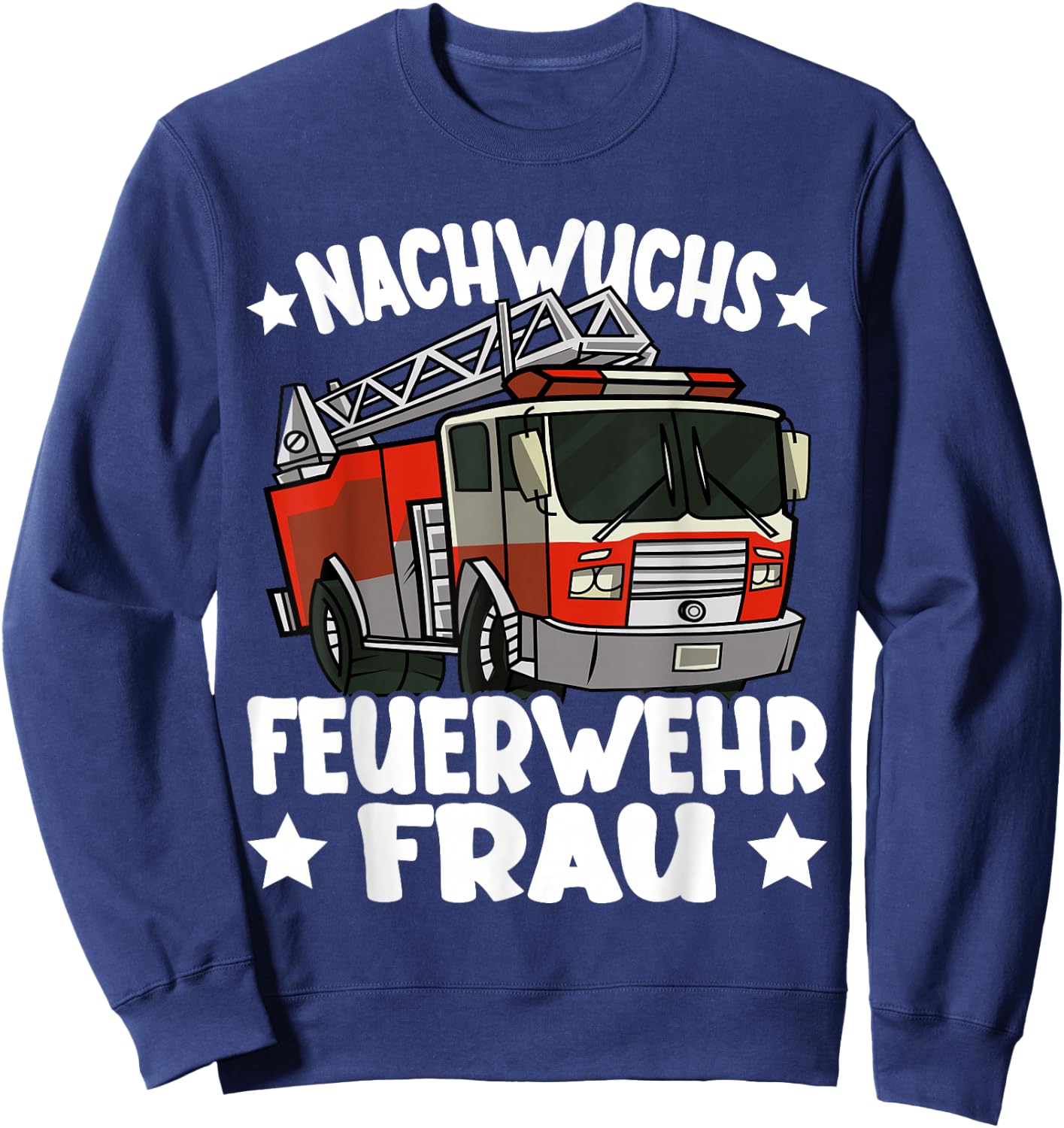 Kinder Mädchen Feuerwehr Nachwuchs Feuerwehrfrau lustiges Sweatshirt - Sweatshirt | Navy