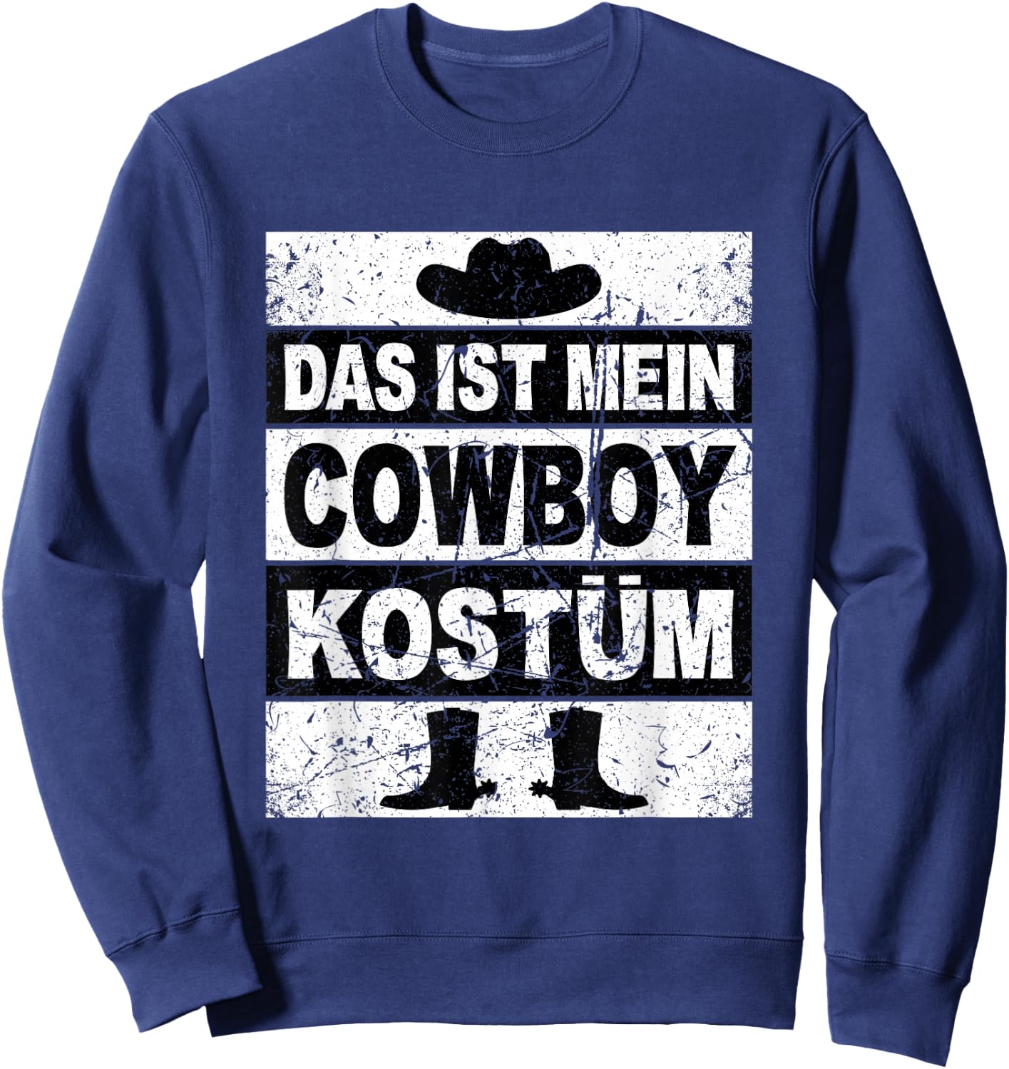 Retro Das Ist Mein Cowboy Kostum Women's Children's Men's Western , black Sweatshirt - Sweatshirt | Navy