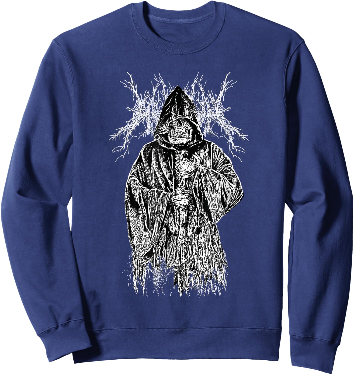 Gothic Aesthetic Grunge Occult Unholy Emo Punk Satanic , black Sweatshirt - Sweatshirt | Navy
