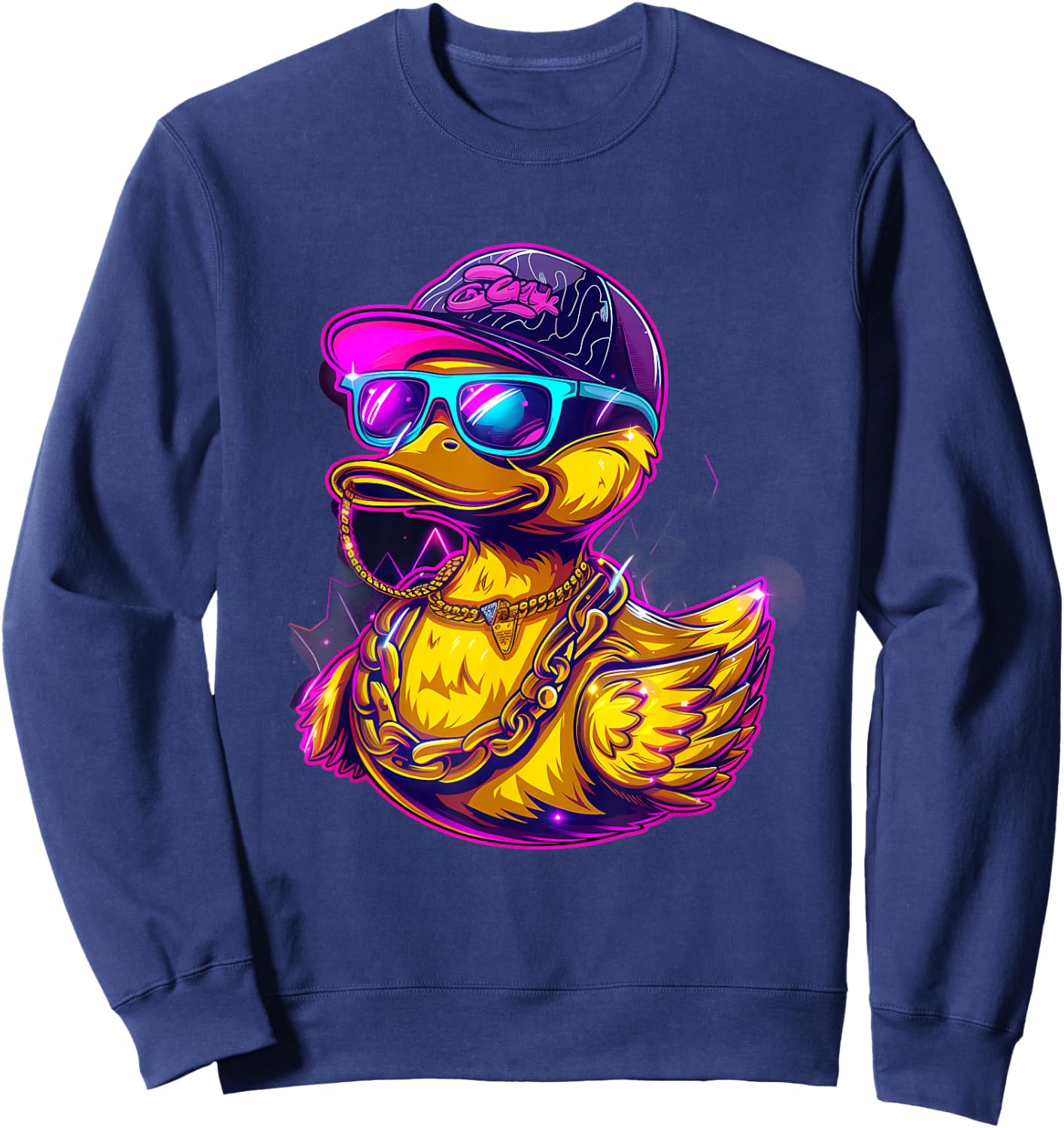 Rubber Duck Hip Hop Fashion Rubber Duckling Rubber Duckie Sweatshirt - Sweatshirt | Navy