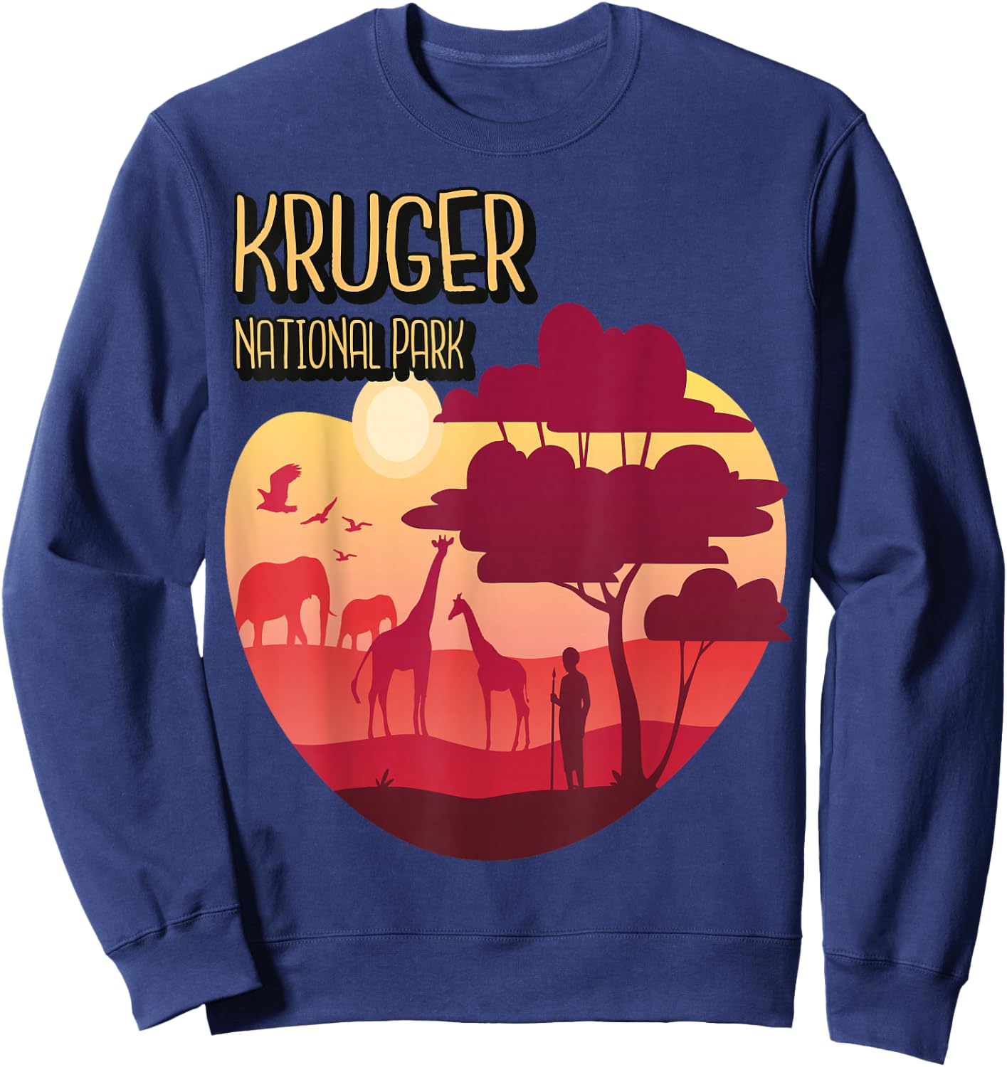 Kruger Safari Tour Africa National Park Souvenir Sweatshirt - Sweatshirt | Navy