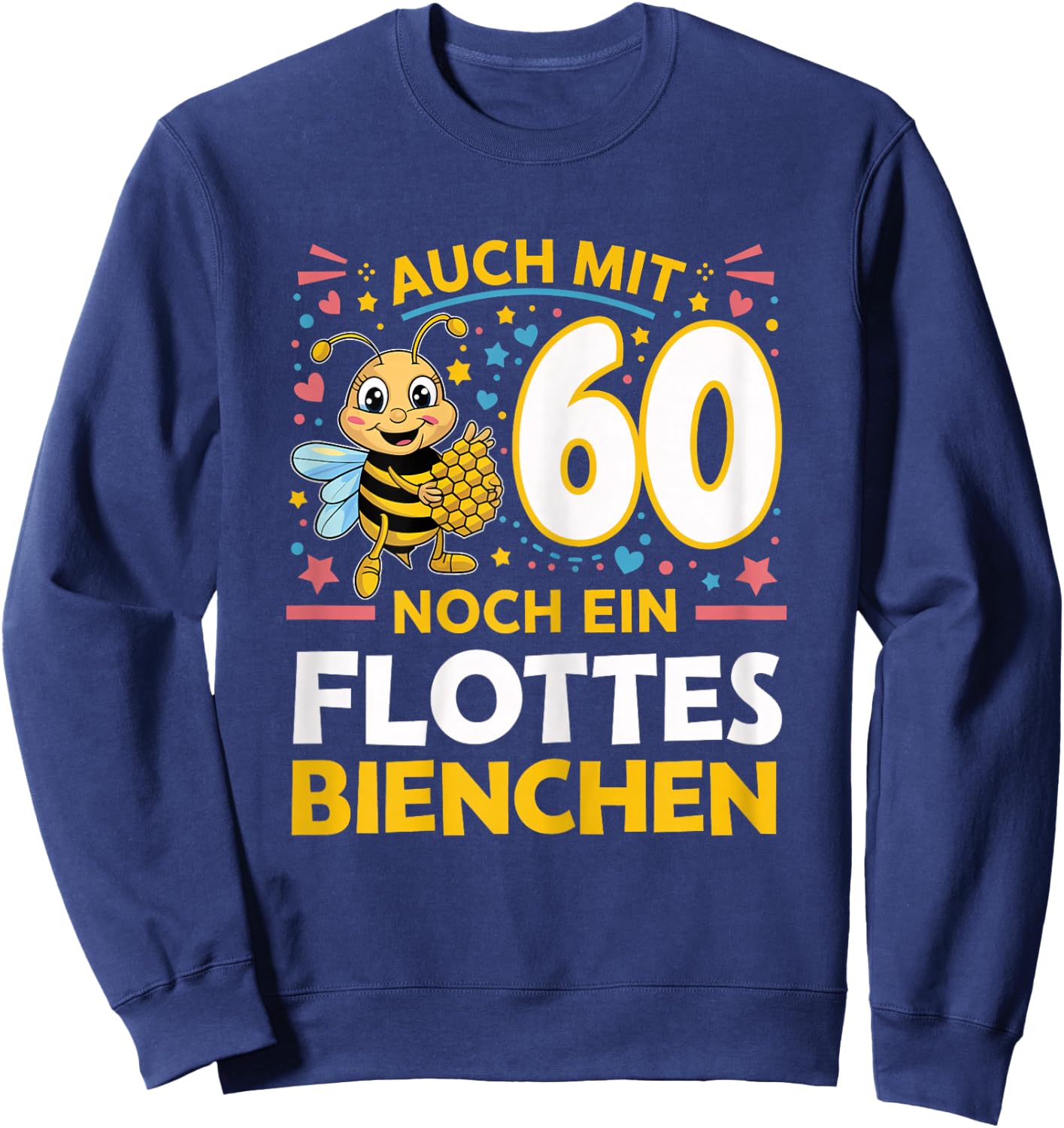 60th Birthday Woman 60 Years 1964 Decorative Funny Gift Women's , black Sweatshirt - Sweatshirt | Navy