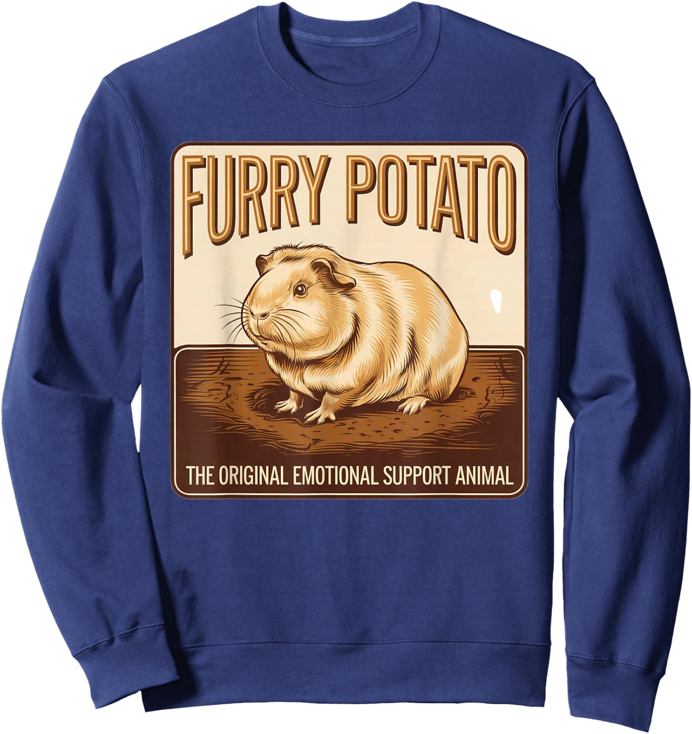 Guinea Pig Lover – Cute Pet Enthusiast Design Sweatshirt - Sweatshirt | Navy