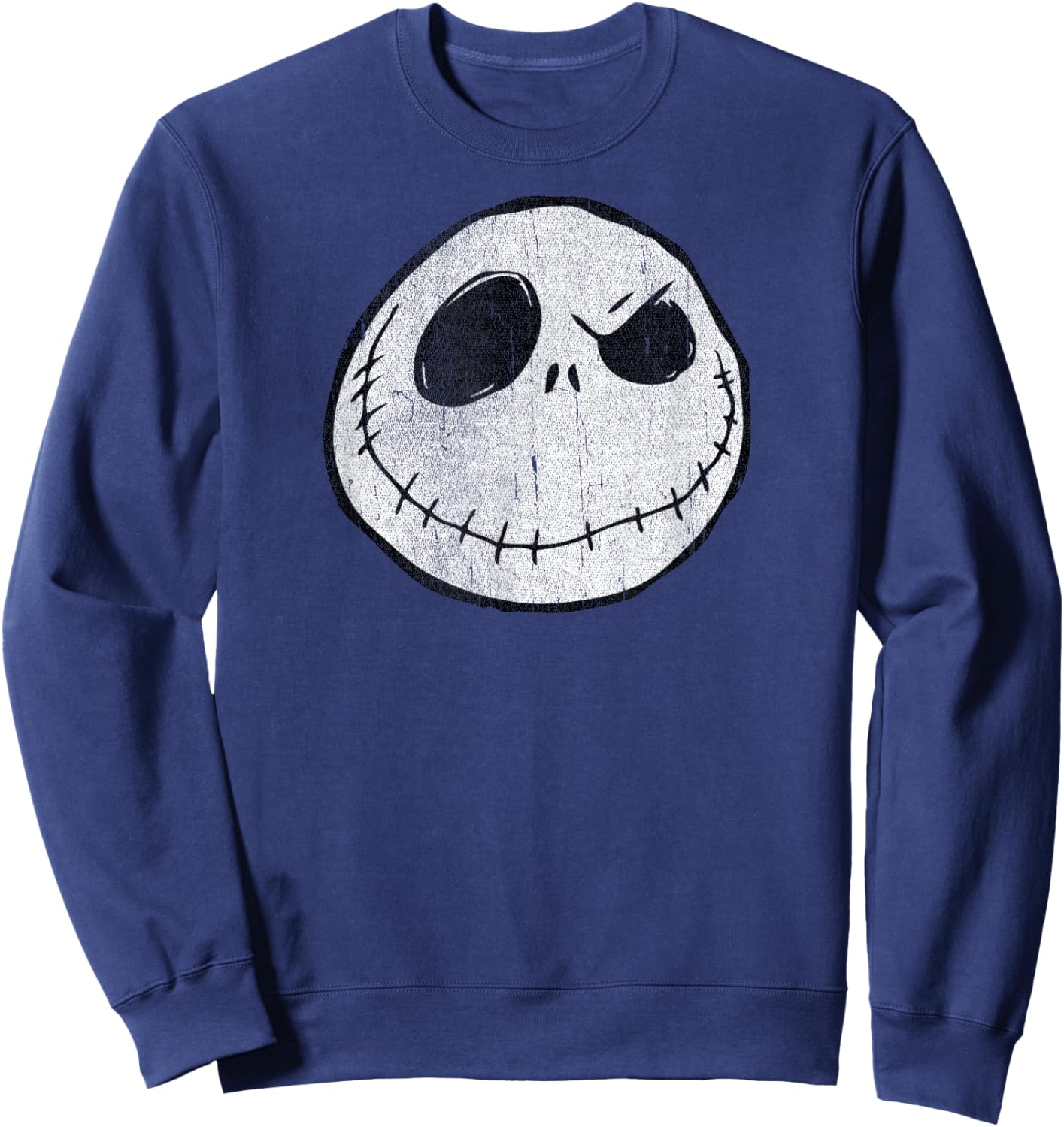 The Nightmare Before Christmas - Jack Skellington Face Sweatshirt - Sweatshirt | Navy