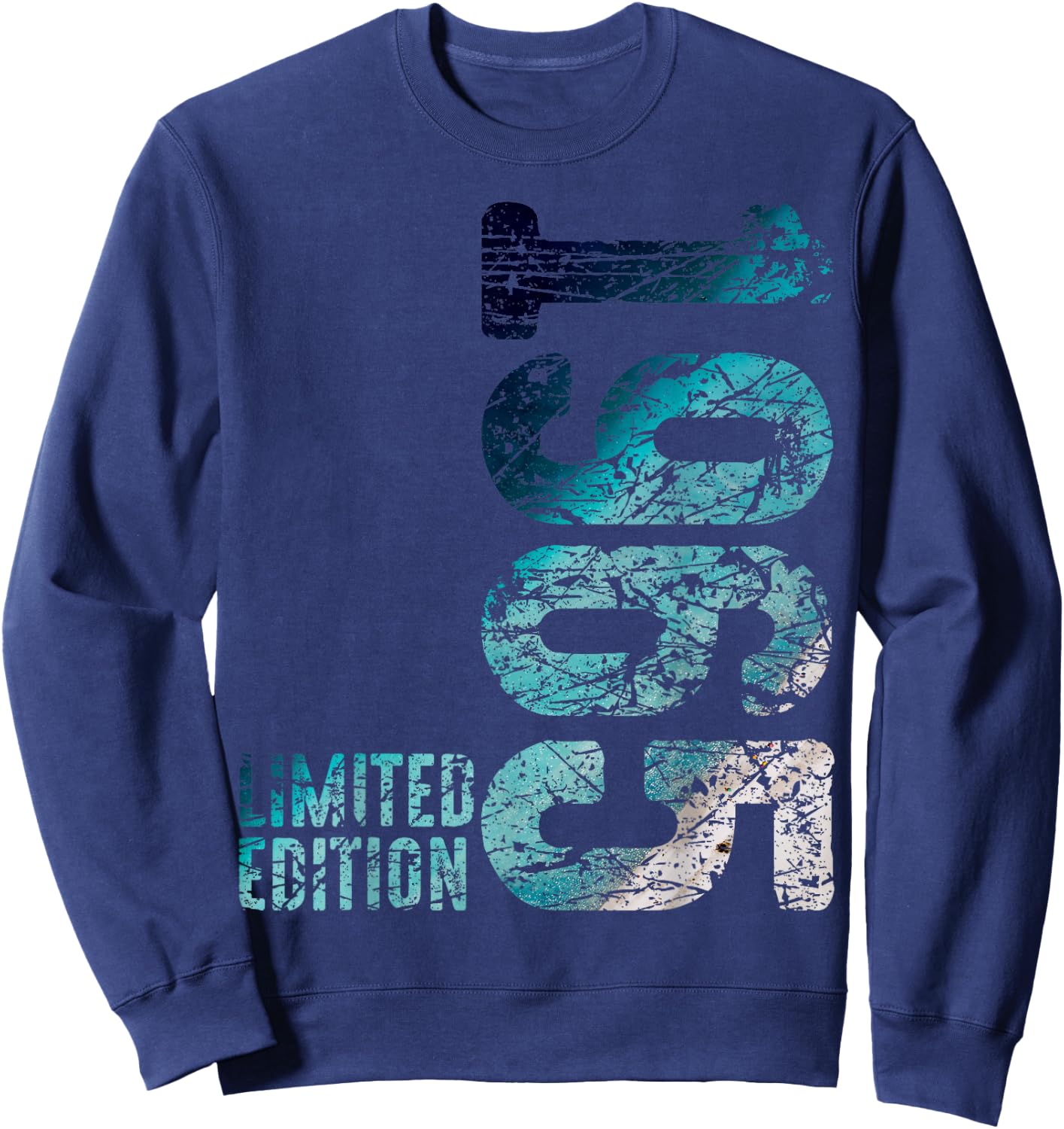60th Birthday Man Woman 60 Years 1965 Decorative Funny Gift , black Sweatshirt - Sweatshirt | Navy
