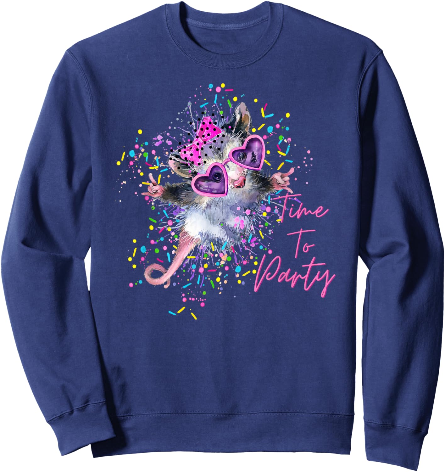 Mädchen, Damen-Party-Maus, lassen Sie uns Partygeschenk Sweatshirt - Sweatshirt | Navy