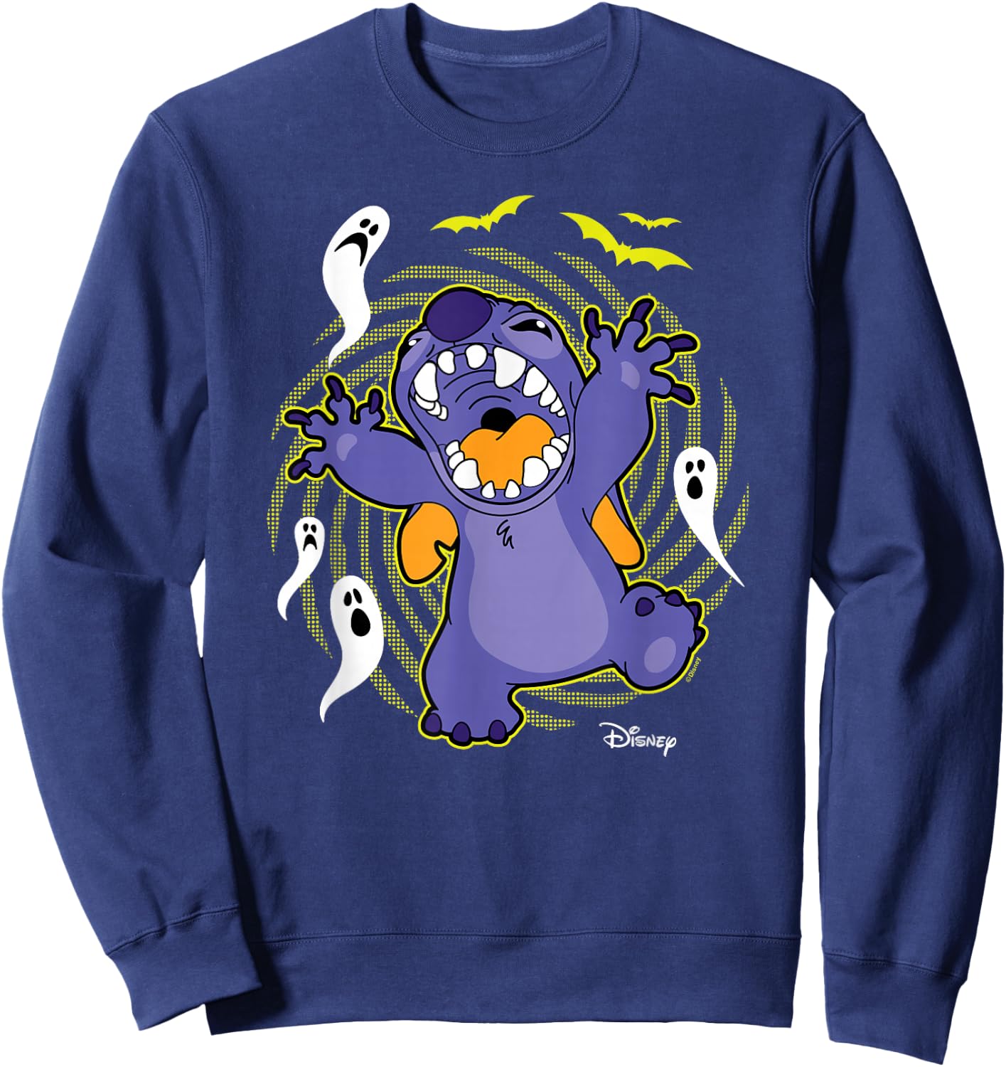Lilo & Stitch - Halloween Stitch Ghosts Sweatshirt - Sweatshirt | Navy