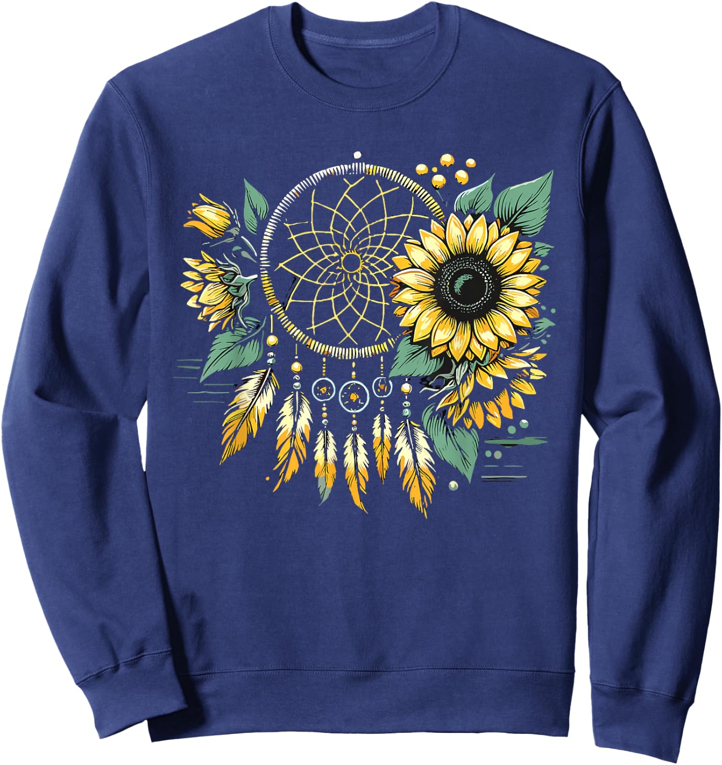 Surreal Dream Catcher Bohemian Spiritual festival fashion Sweatshirt - Sweatshirt | Navy