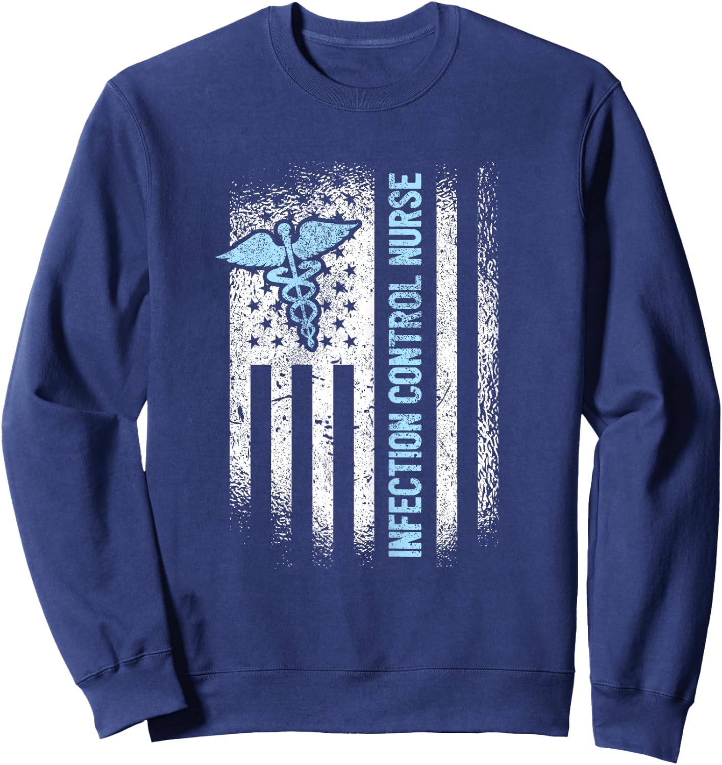 American Infection Control Nurse Sweatshirt - Sweatshirt | Navy