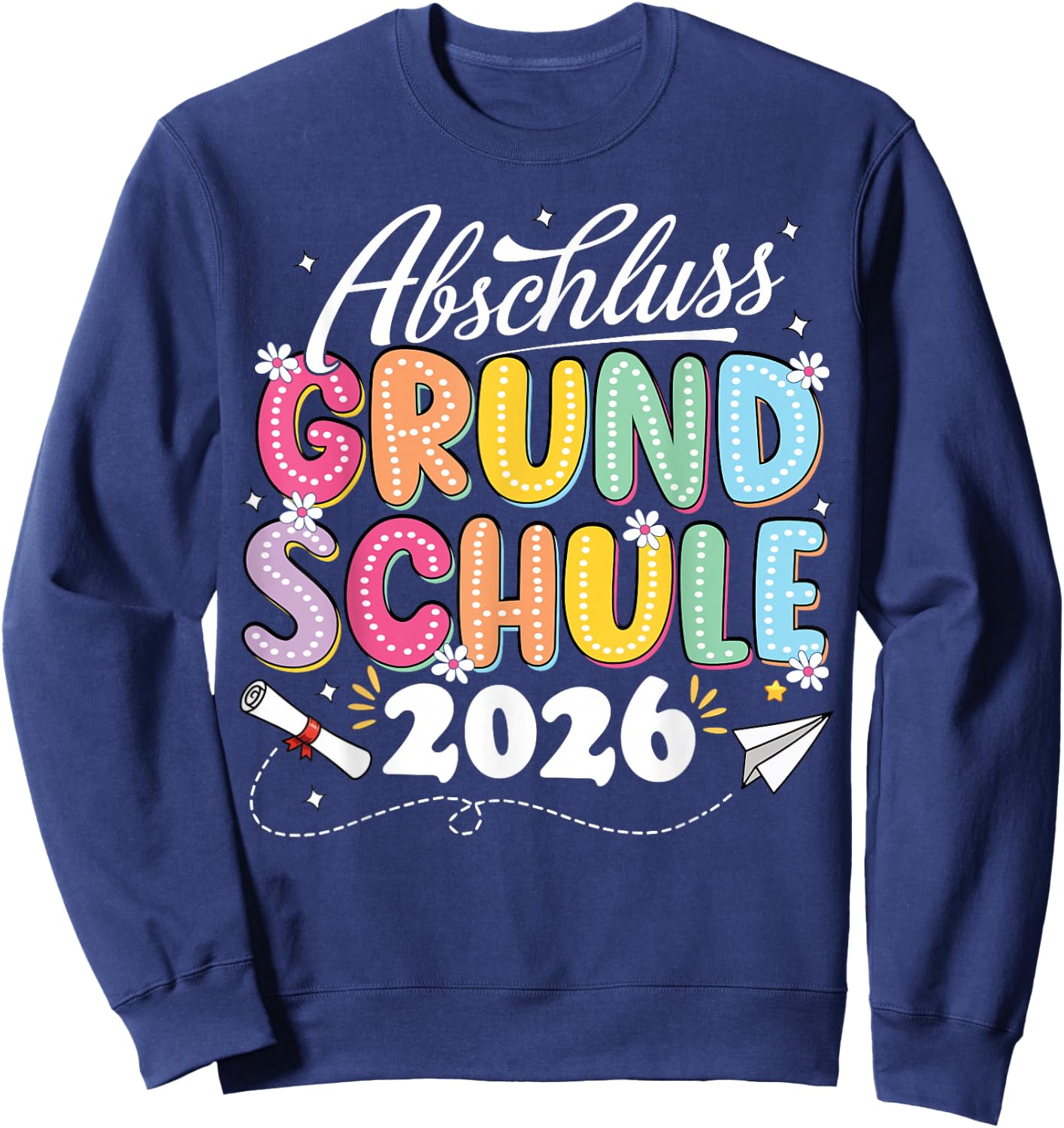 Abschluss Grundschule geschafft 2026 Abschied Sweatshirt - Sweatshirt | Navy