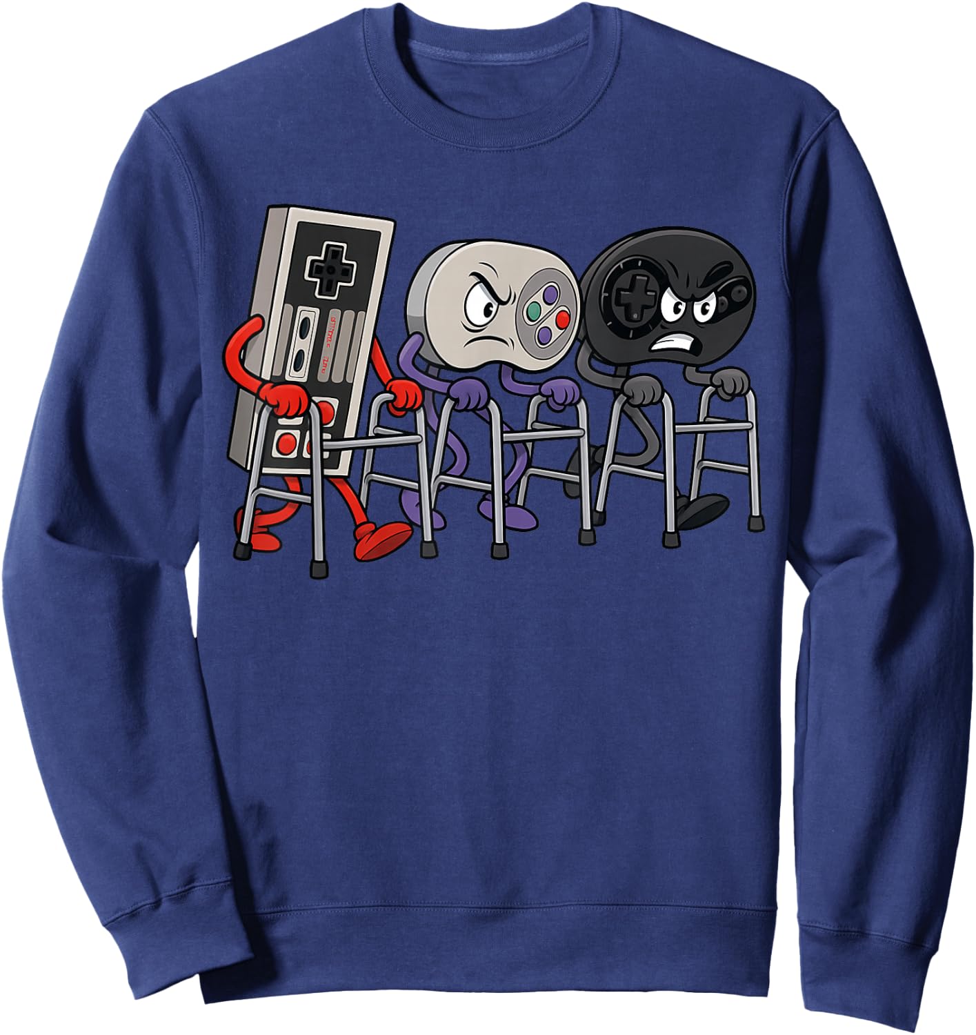 Funny Old Gamer Gaming Retro 90s 80s Jeu vidéo Old Gamer Sweatshirt - Sweatshirt | Navy