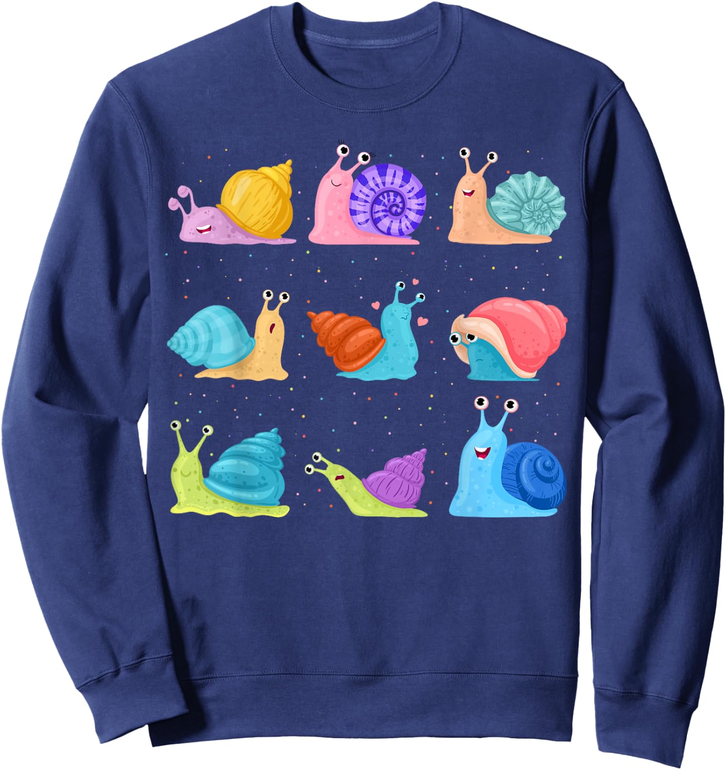 Funny Snail Garden Snail , black Sweatshirt - Sweatshirt | Navy