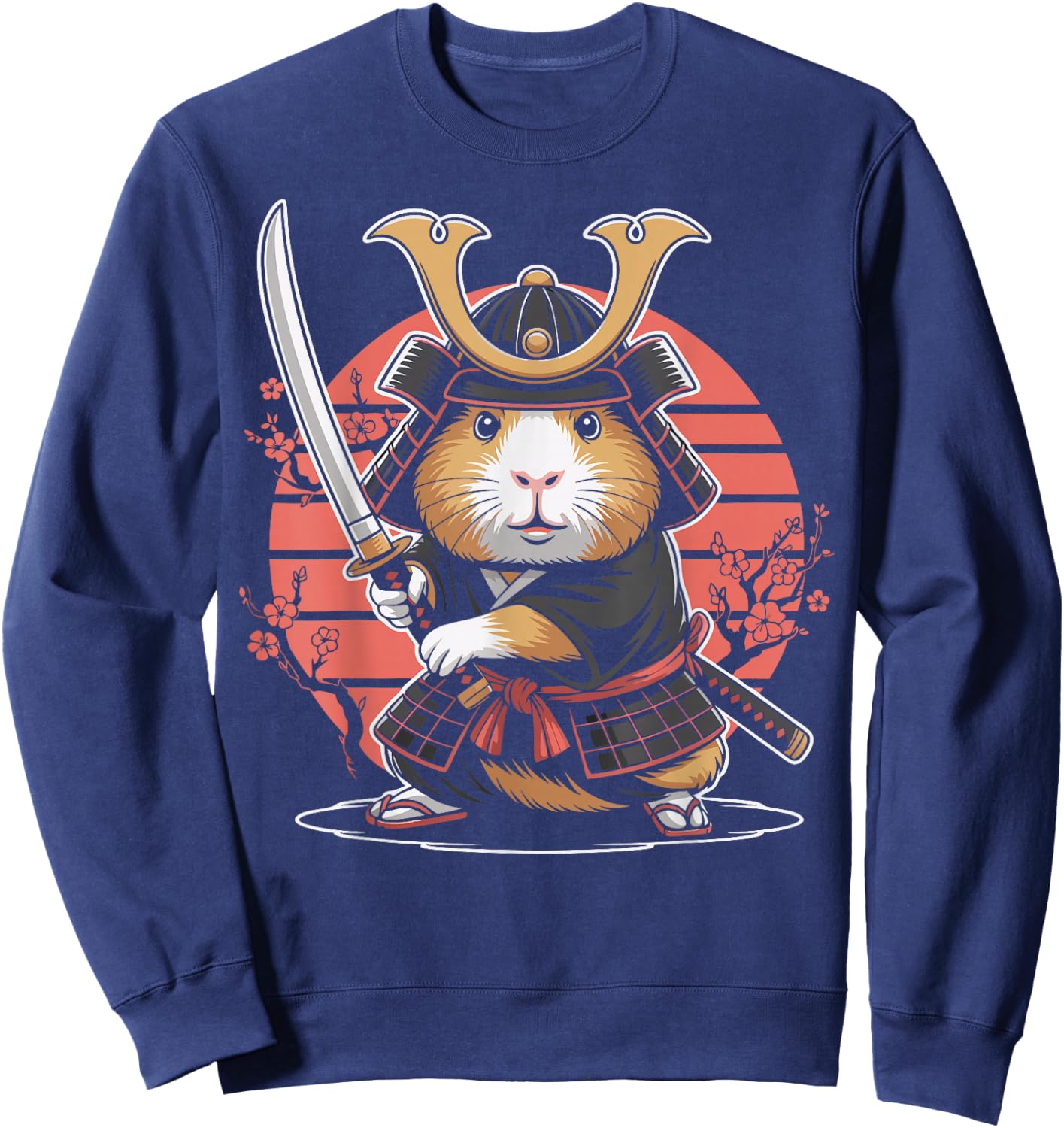 Guinea Pig Samurai Guinea Pig Sweatshirt - Sweatshirt | Navy