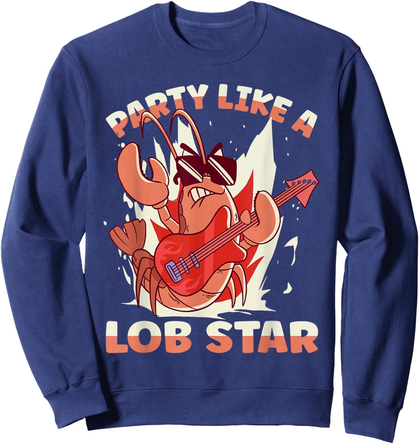 Party Like A Lob Star Lobster Sweatshirt - Sweatshirt | Navy