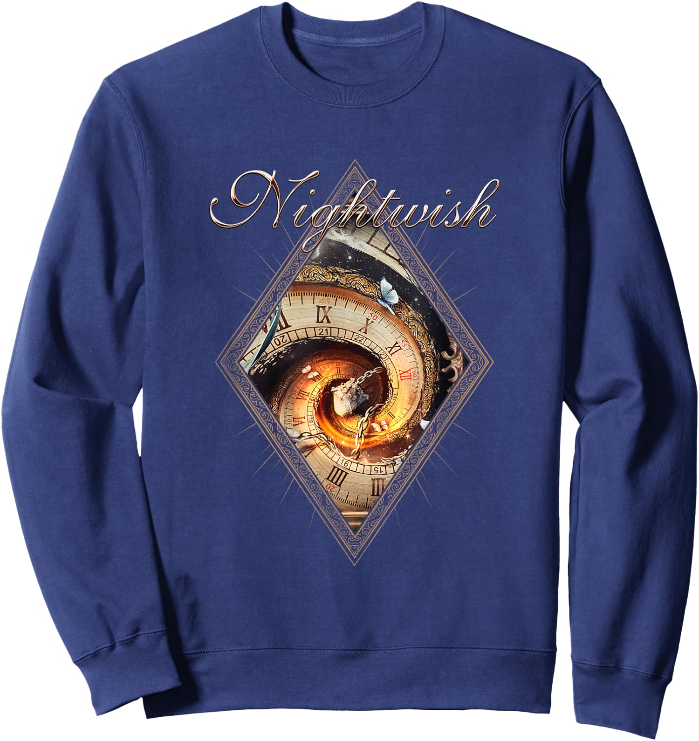 Yesterwynde (Album Cover + Logo) , black Sweatshirt - Sweatshirt | Navy