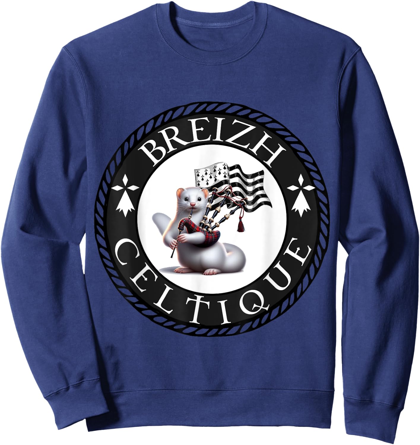 L'Hermine Bretonne , Blue, S Sweatshirt - Sweatshirt | Navy