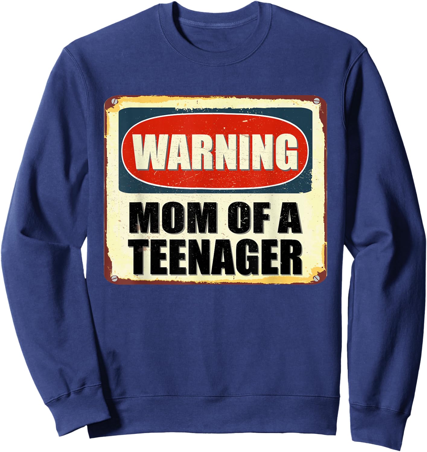 Official Teenager 13th Birthday Matching Mom of a Teenager Sweatshirt - Sweatshirt | Navy