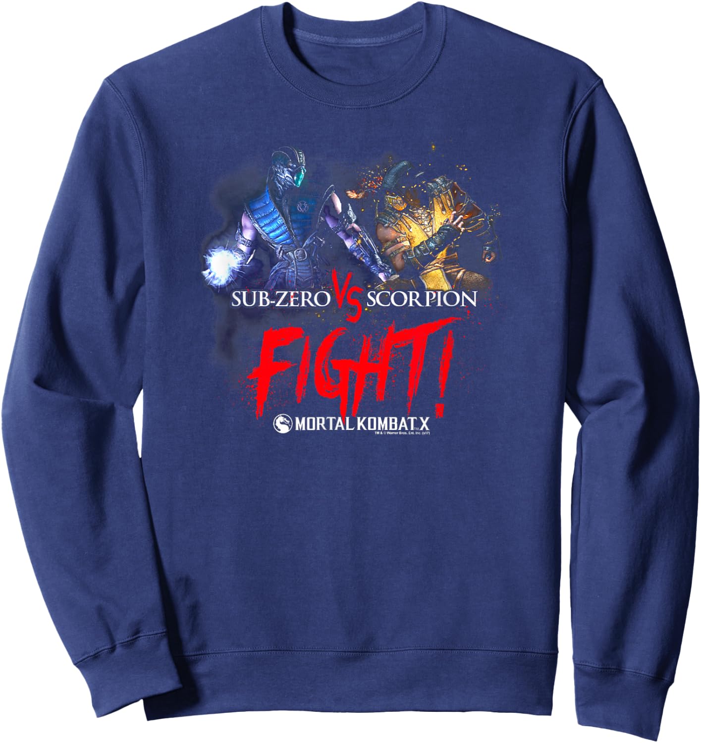 Mortal Kombat X Right Sweatshirt - Sweatshirt | Navy