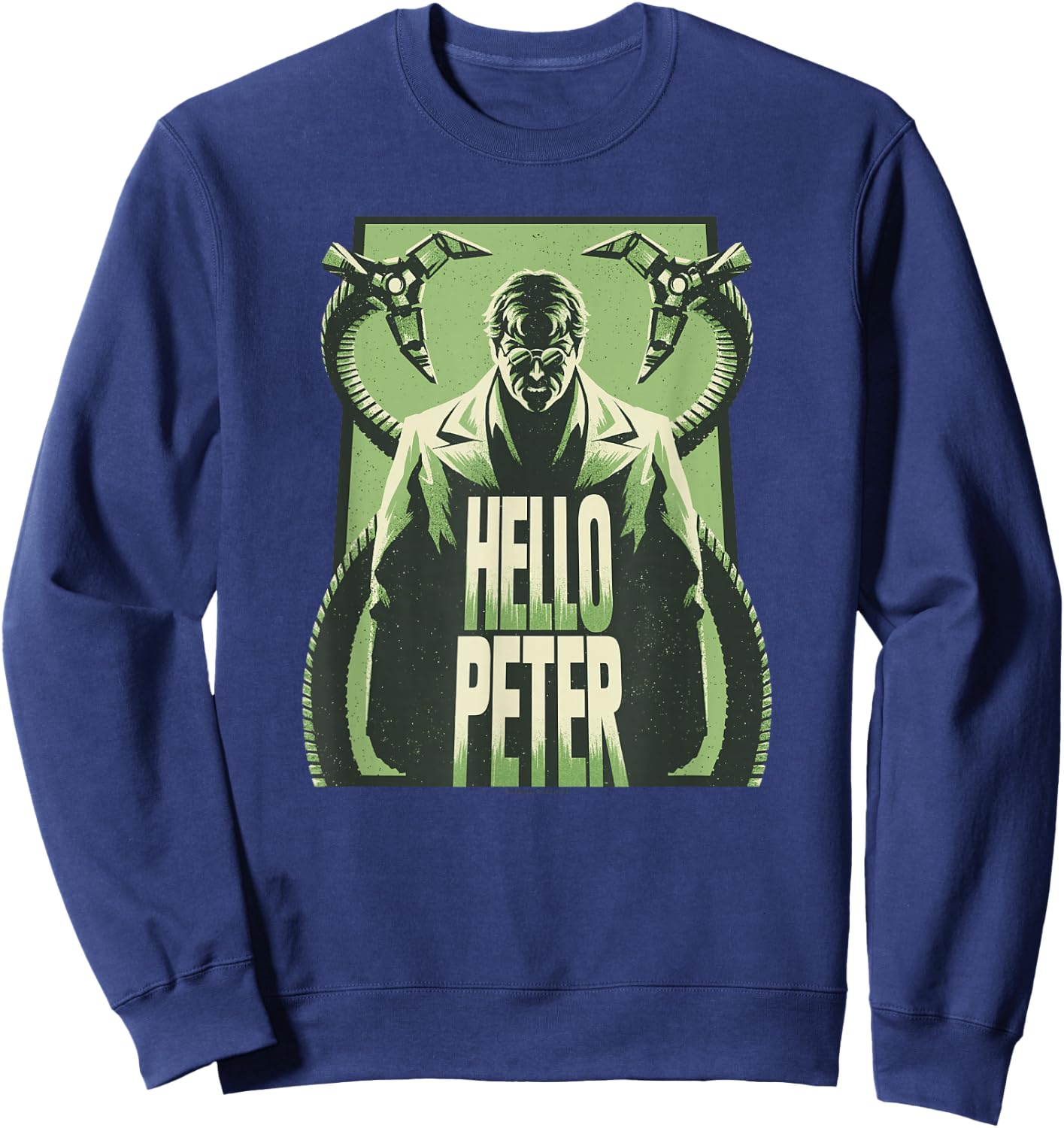 Marvel Spider-Man No Way Home Doctor Octopus Silhouette Sweatshirt - Sweatshirt | Navy