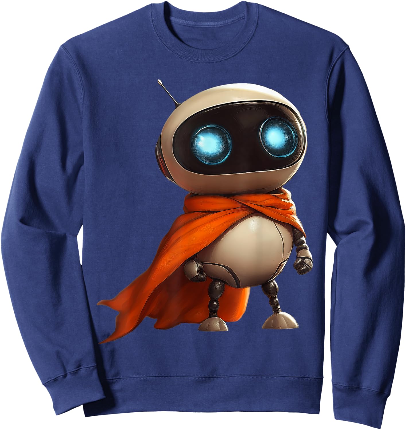 Petit robot mignon déguisé en super-héros Sweatshirt - Sweatshirt | Navy