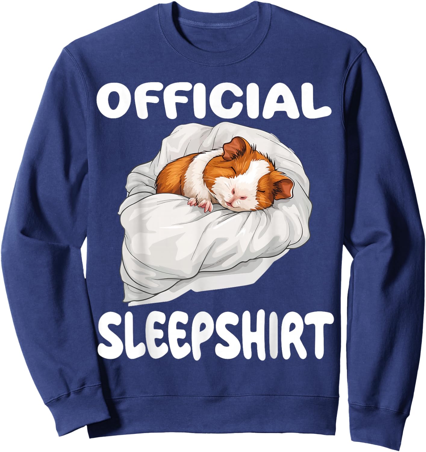 Guinea Pig Official Sleepshirt Pajamas Nightgown Sweatshirt - Sweatshirt | Navy