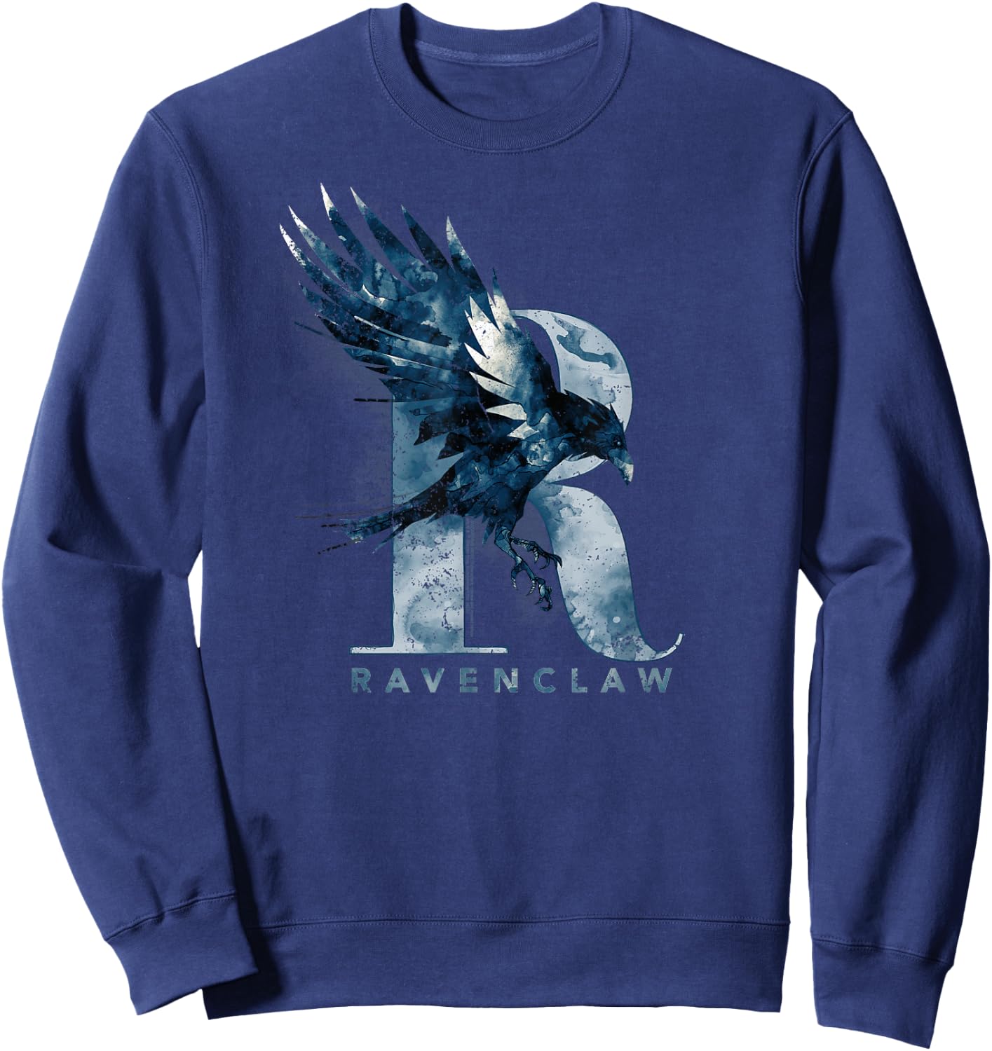 Harry Potter Ravenclaw Watercolour R Sweatshirt - Sweatshirt | Navy