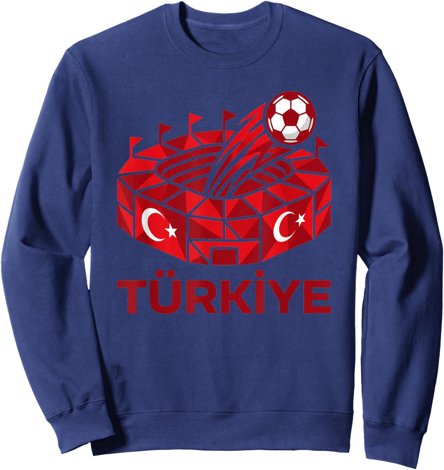 Türkei Stadion Design Türkiye für Begeisterte Sweatshirt - Sweatshirt | Navy