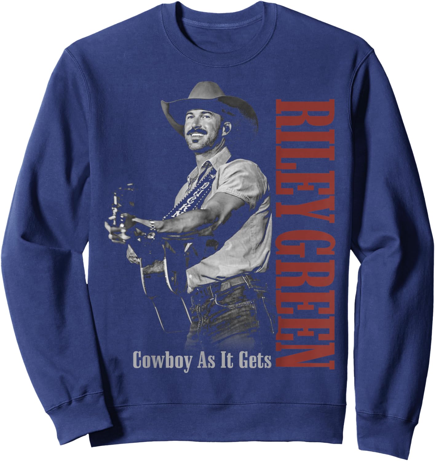 Riley Green Cowboy Guitar Sweatshirt - Sweatshirt | Navy