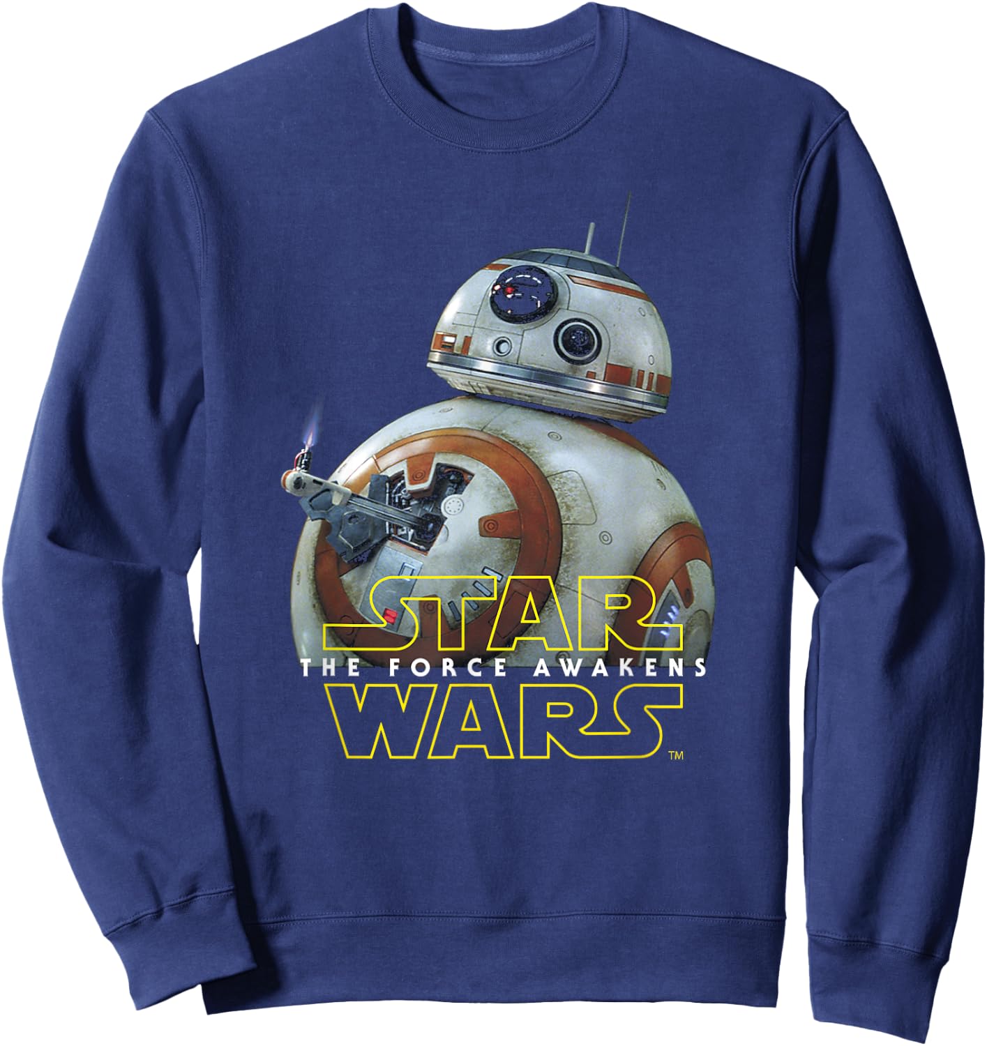 Star Wars BB-8 Lighter, Episode 7 Graphic Sweatshirt - Sweatshirt | Navy