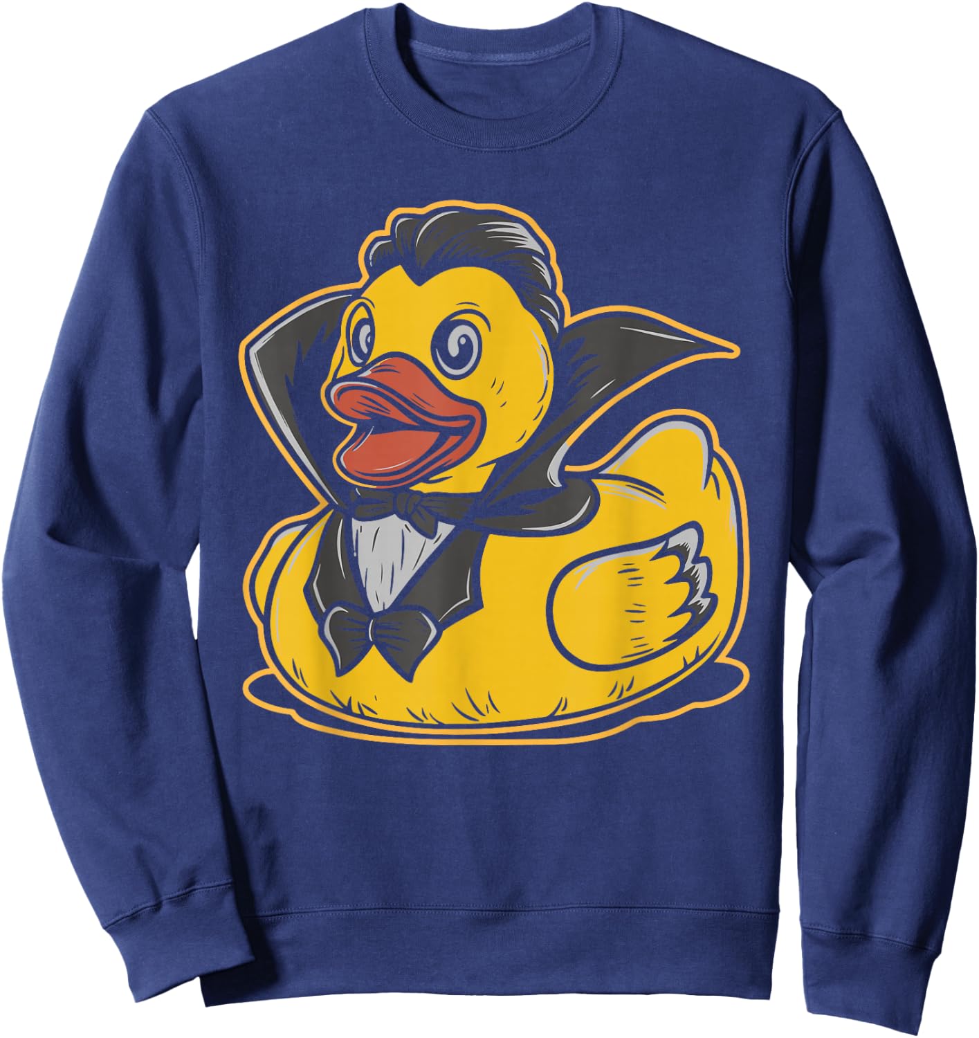 Rubber Duck Vampire Rubber Duckie Bath Duck Sweatshirt - Sweatshirt | Navy