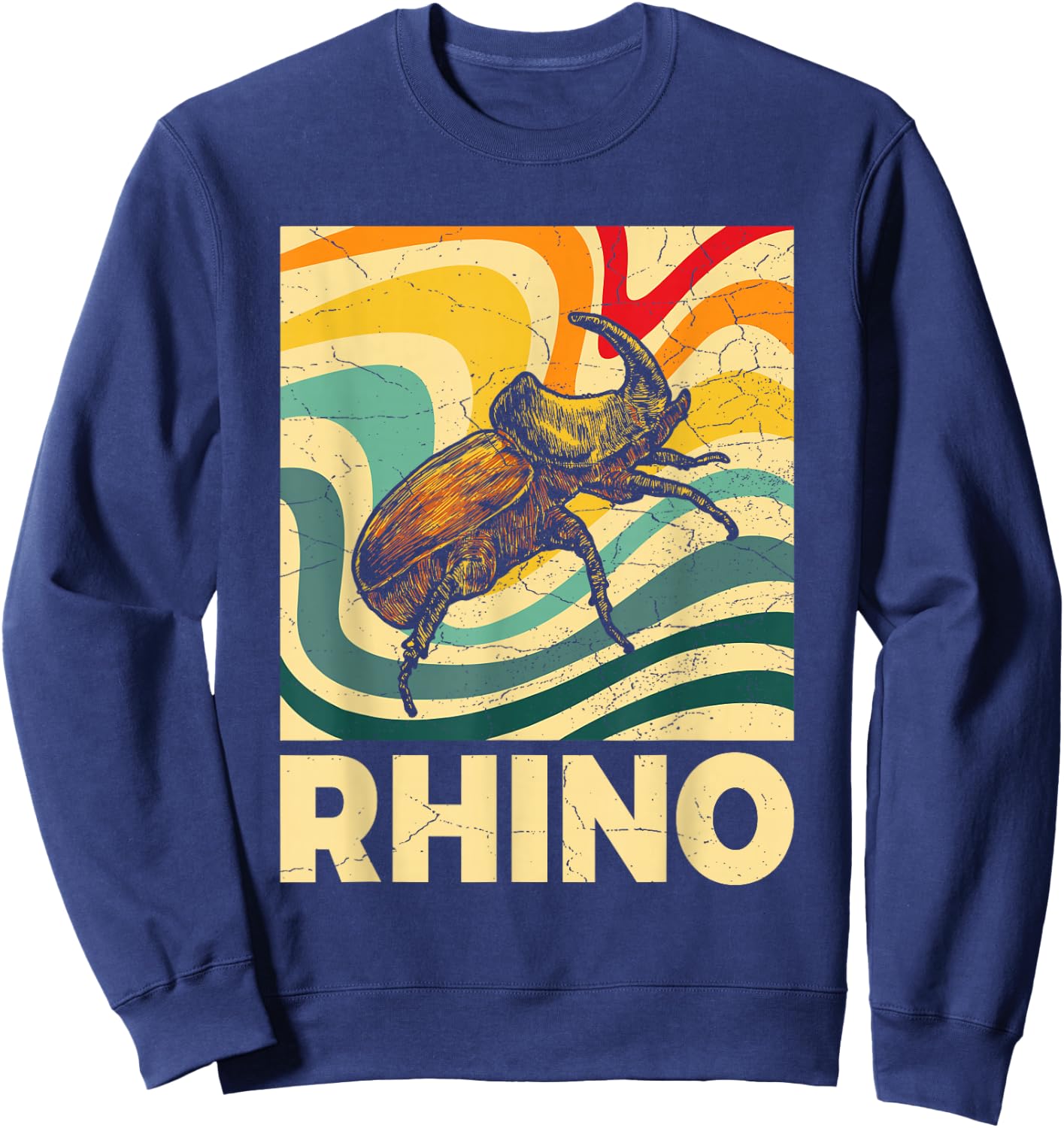 RHINO Design for a Rhino Beetle Fan Sweatshirt - Sweatshirt | Navy