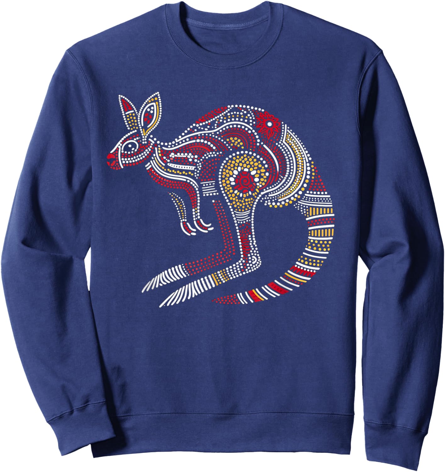 Australian Aboriginal Kangaroo Funny Australia Animal Lover Sweatshirt - Sweatshirt | Navy