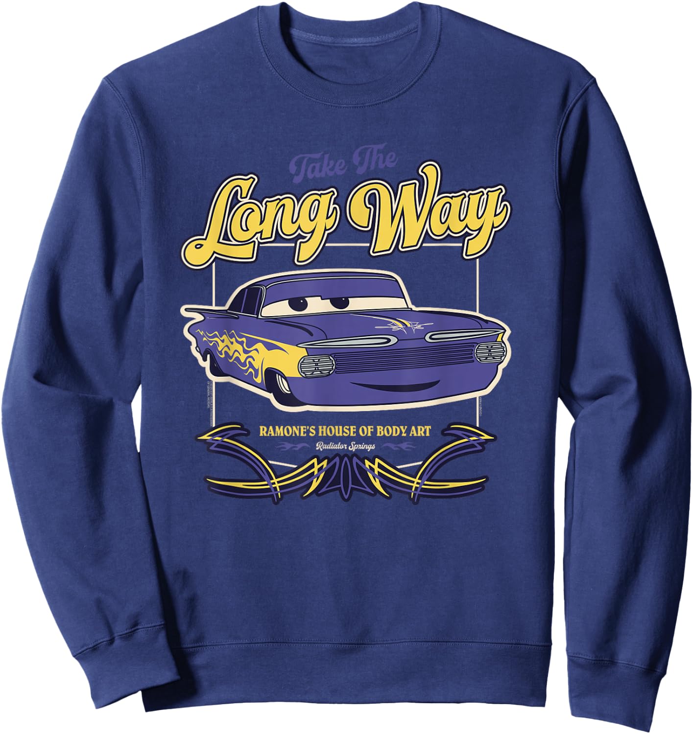 Disney and Pixar’s Cars Ramone’s Body Art Take the Long Way Sweatshirt - Sweatshirt | Navy
