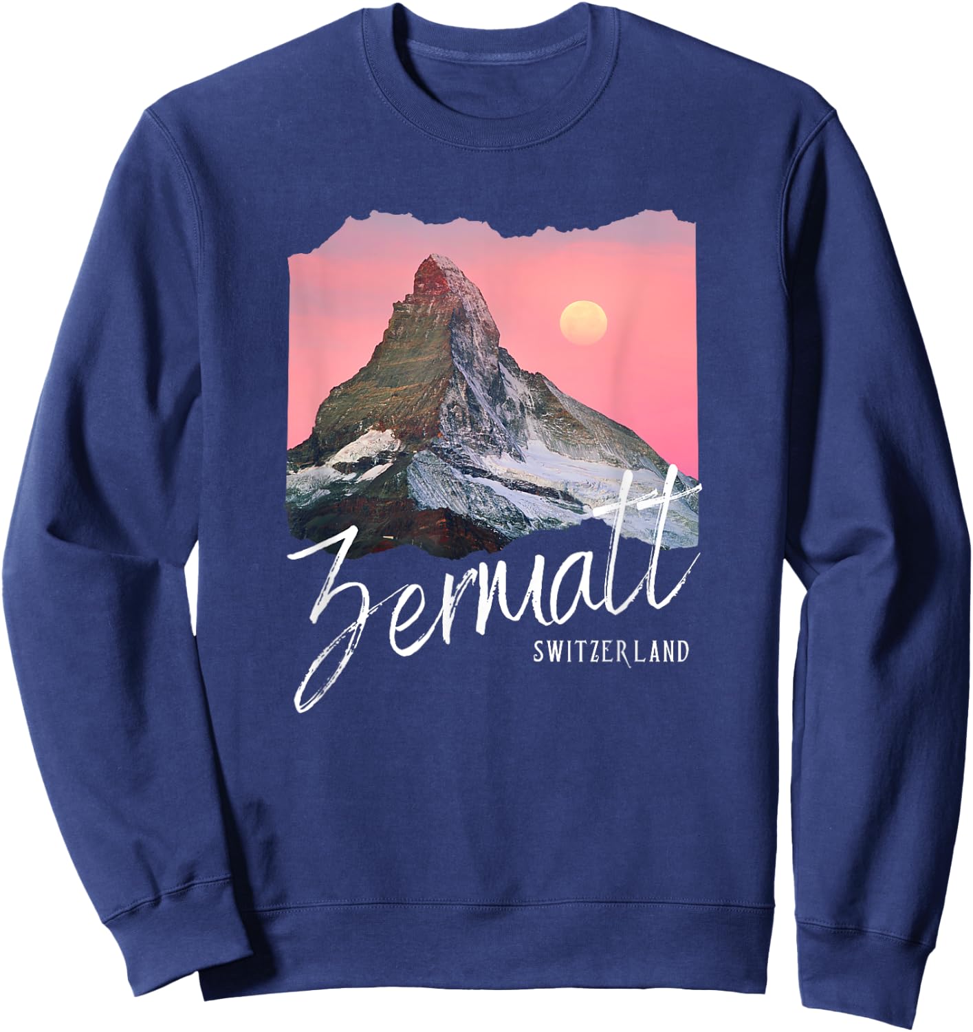 Zermatt Souvenir / Switzerland Zermatt , black, S Sweatshirt - Sweatshirt | Navy