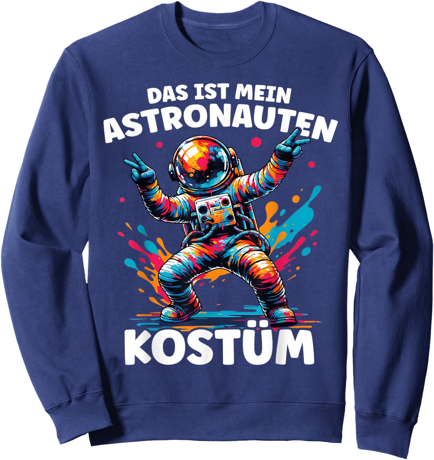 Carnival Space Suit Space Astronaut Costume , black Sweatshirt - Sweatshirt | Navy