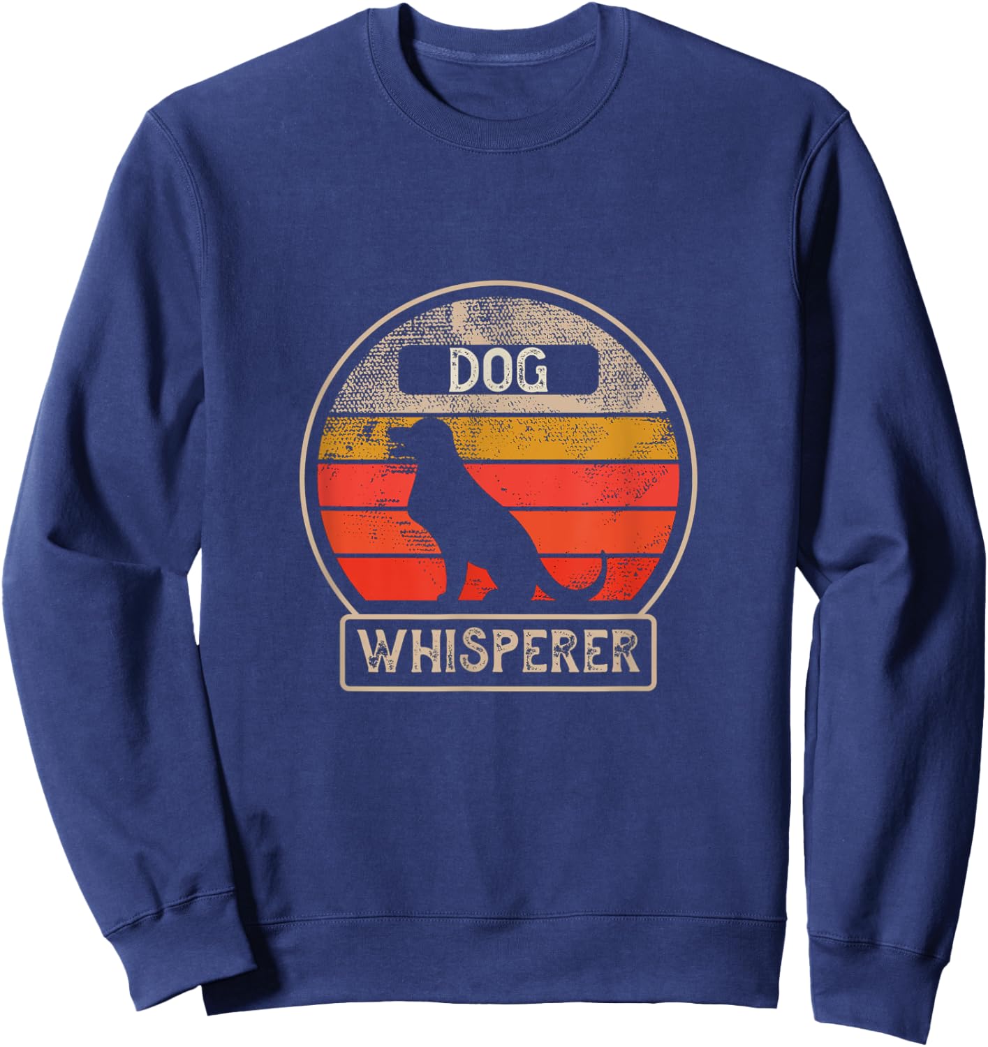 Dog Whisperer - Vintage Retro - Animal Sweatshirt - Sweatshirt | Navy
