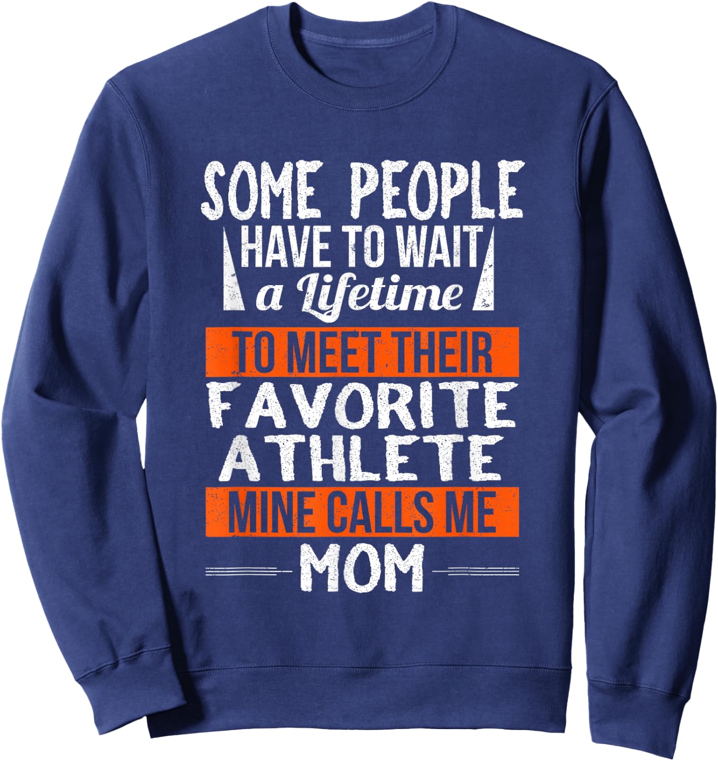 Favorite Athlete Calls Me Mom Mothers Day Gift Sweatshirt - Sweatshirt | Navy