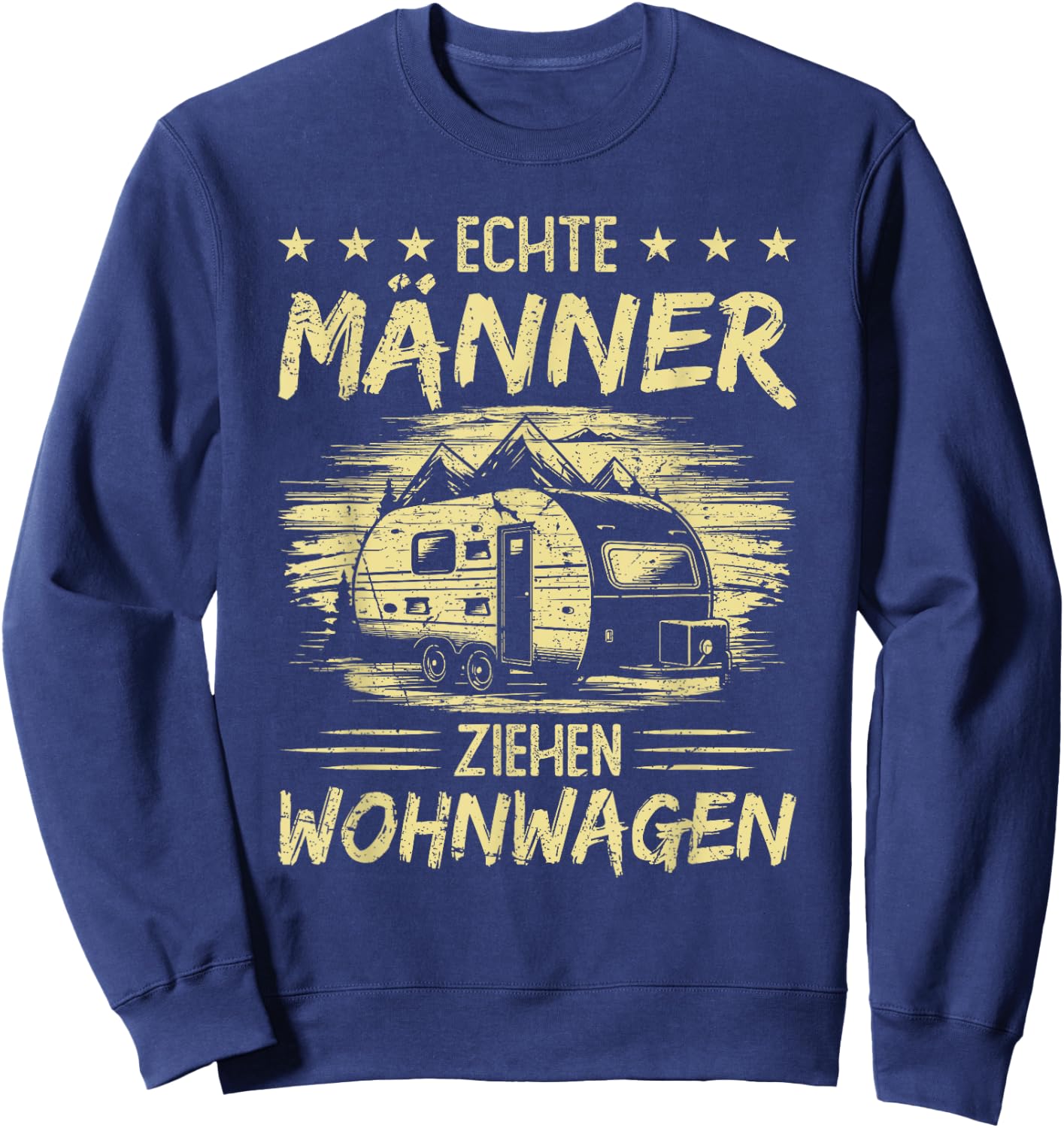 Caravan Saying Men's Camping Camper , black Sweatshirt - Sweatshirt | Navy