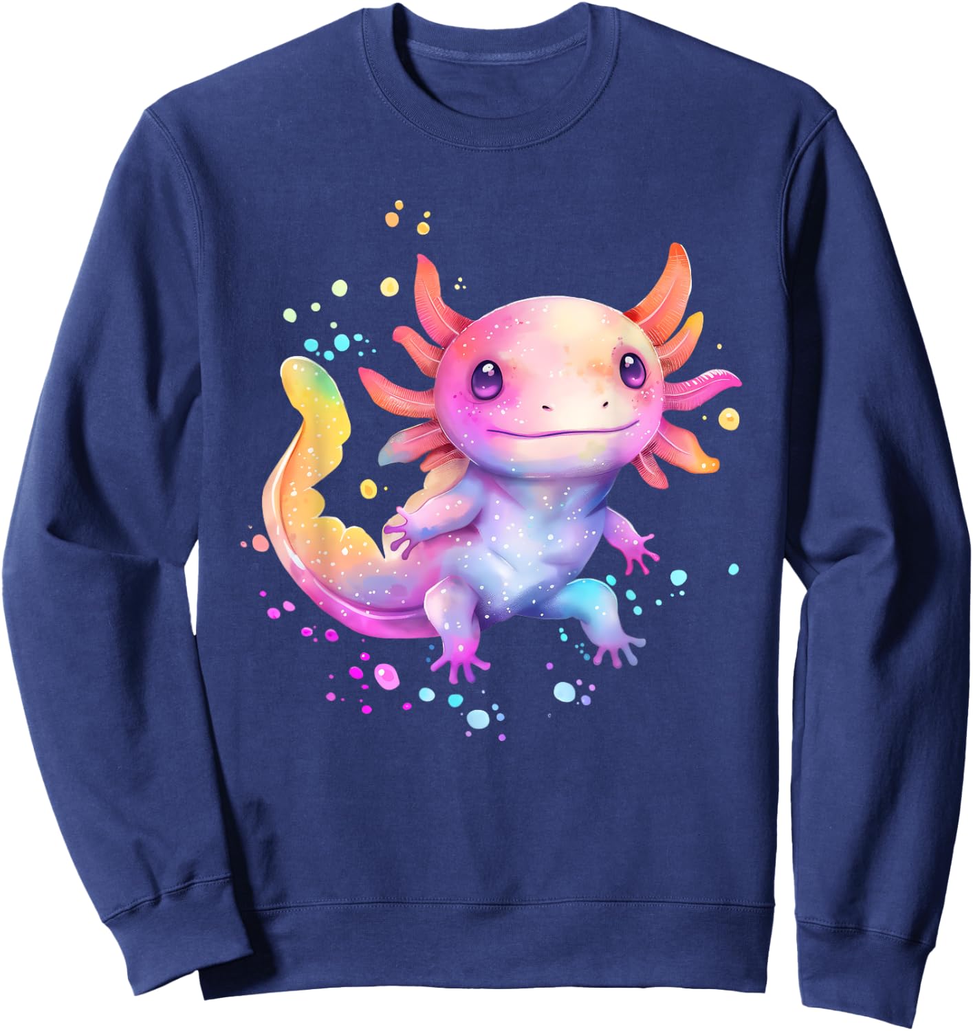 Axolotl Animal Pop Art Cute Axolotl Lover For Boy Girl Sweatshirt - Sweatshirt | Navy