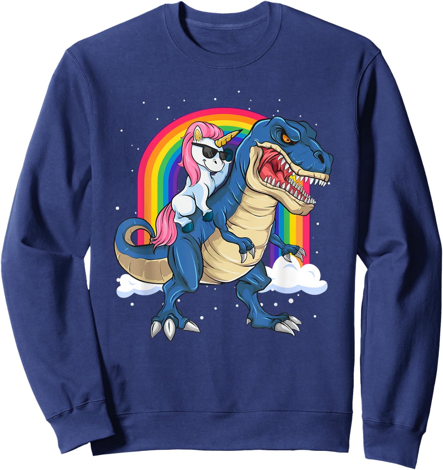 T-rex Unicorn Dinosaur Boys & Kids Sweatshirt - Sweatshirt | Navy