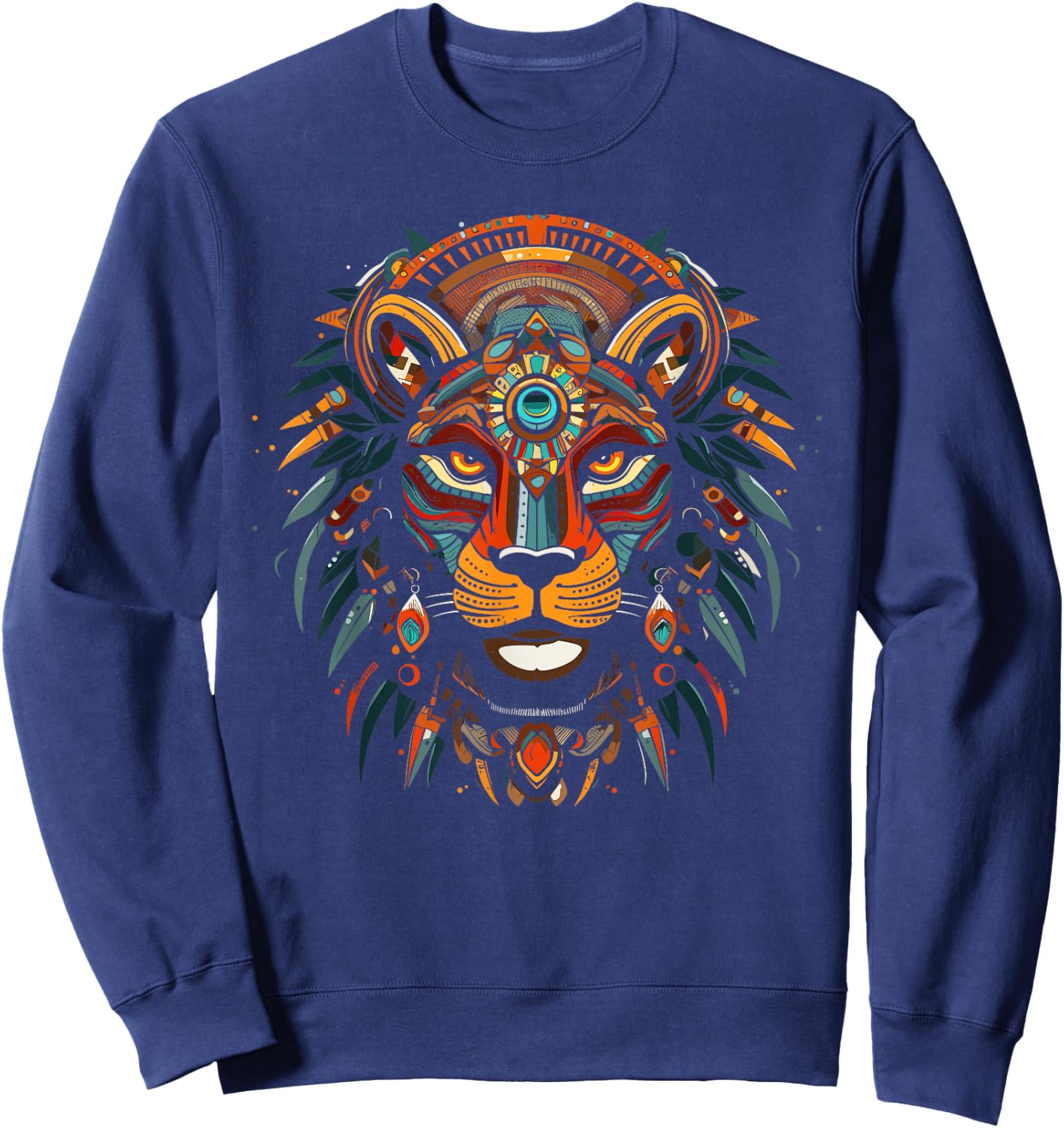Aztec Jaguar Warrior Aztec Culture Mayan Indigenous Sweatshirt - Sweatshirt | Navy