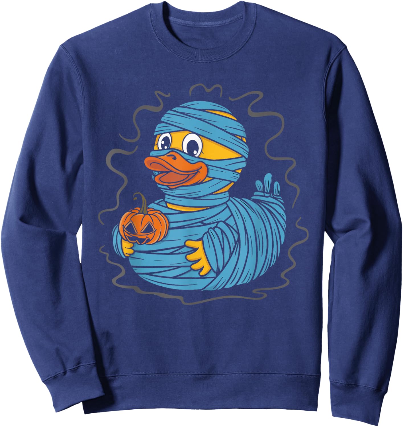 Rubber Duck Mummy Costume Party Rubber Duckie Sweatshirt - Sweatshirt | Navy