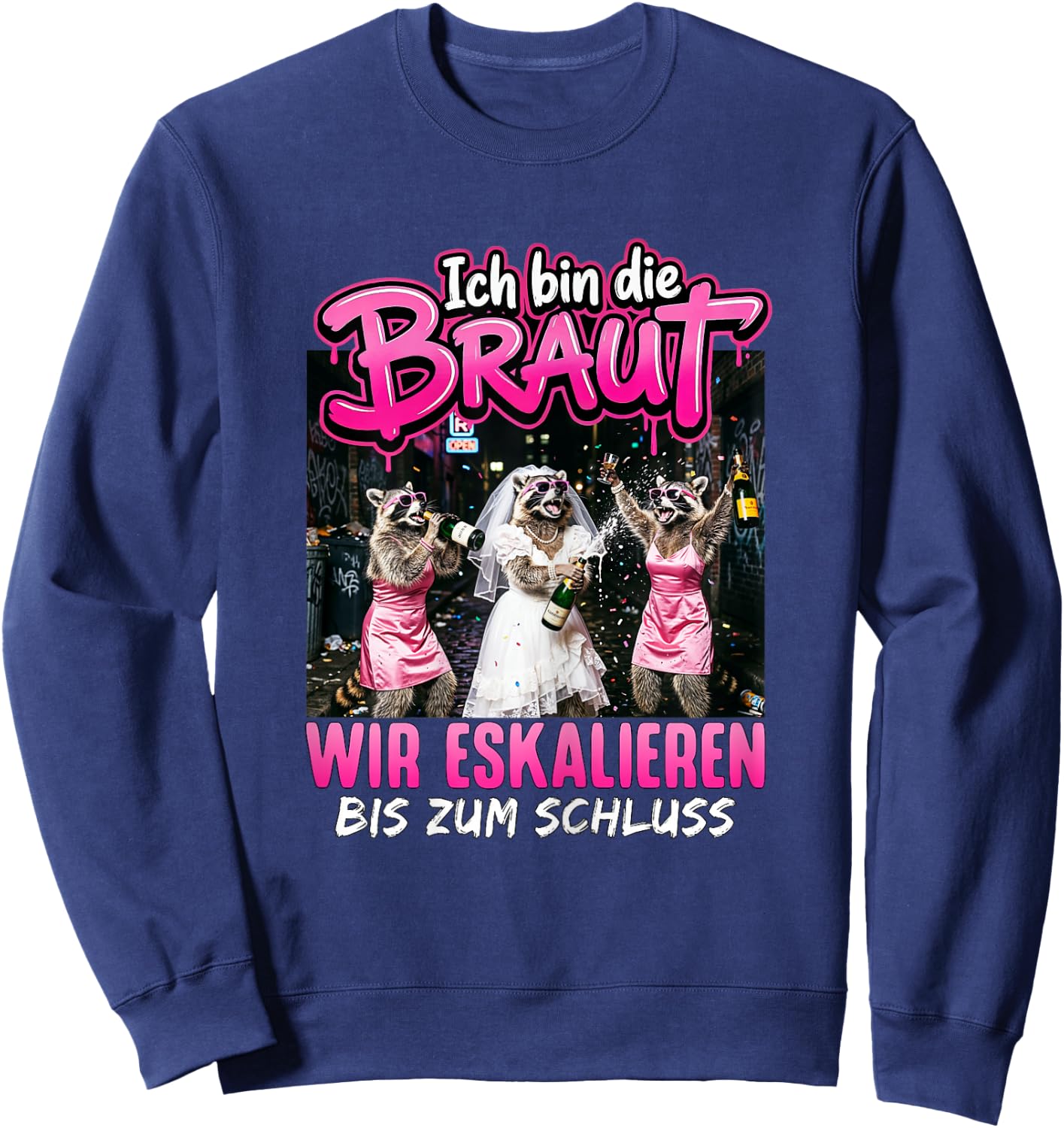 JGA Braut Junggesellenabschied Frauen Polterabend Sweatshirt - Sweatshirt | Navy