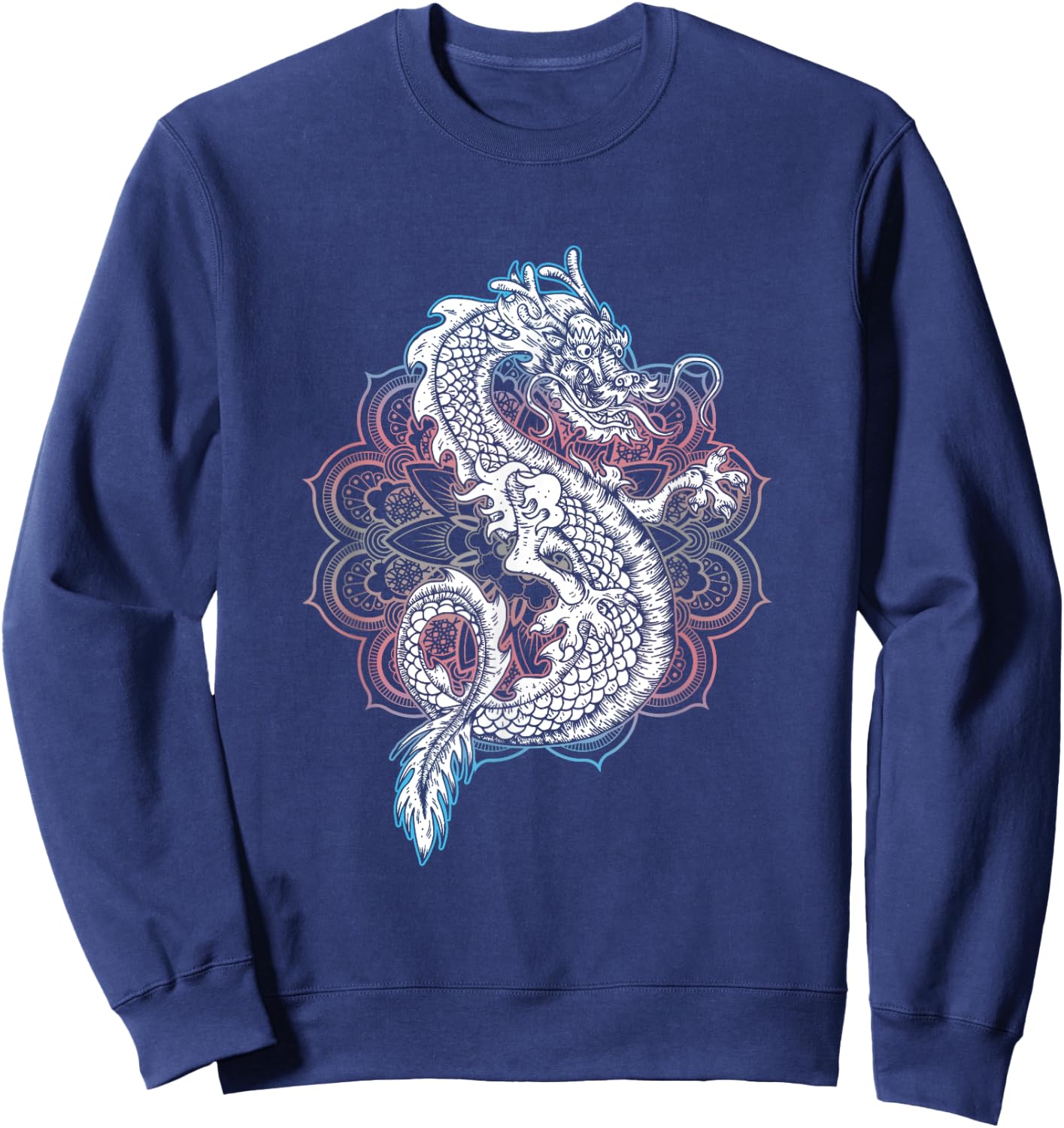 Transgender Dragon Transsexual Transgender Flag LGBTQ Sweatshirt - Sweatshirt | Navy