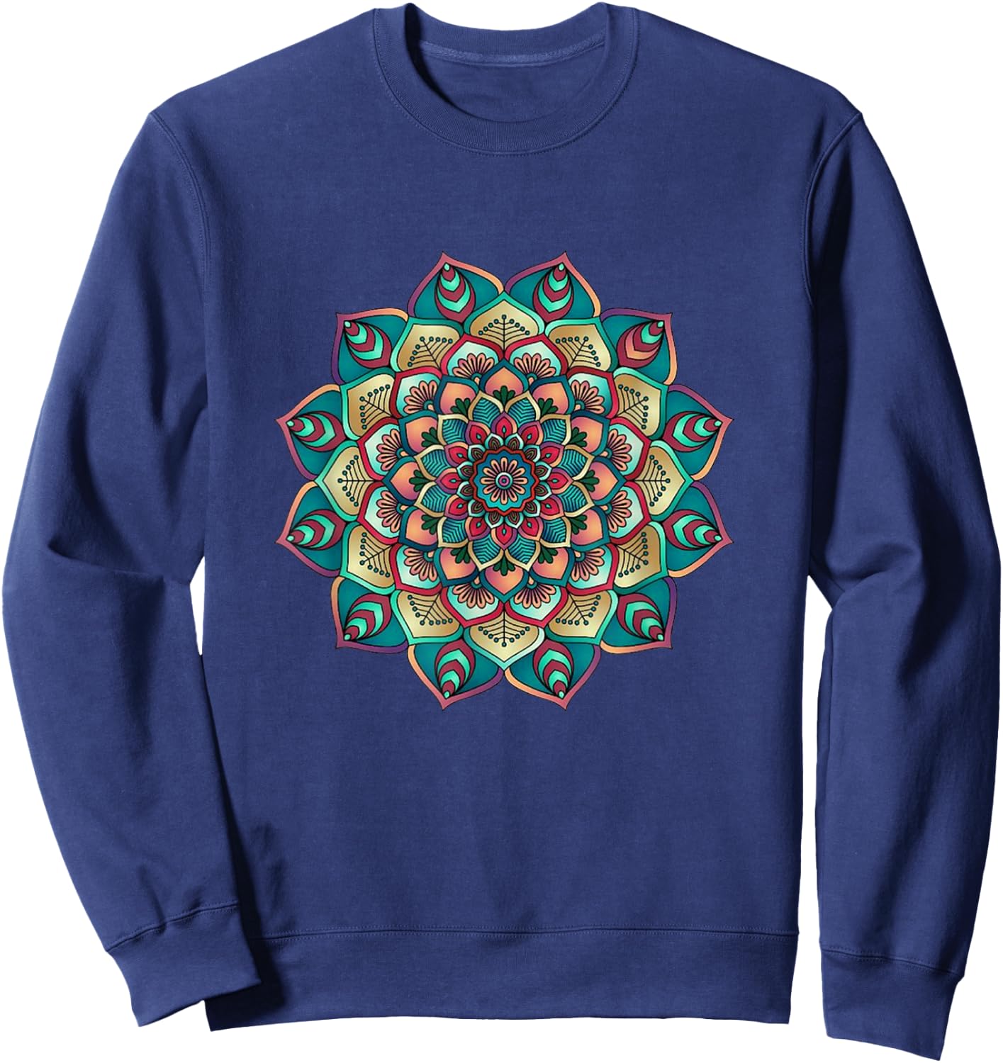 Lotus Flower Yoga Mandala für Damen, Herren, Kinder Sweatshirt - Sweatshirt | Navy