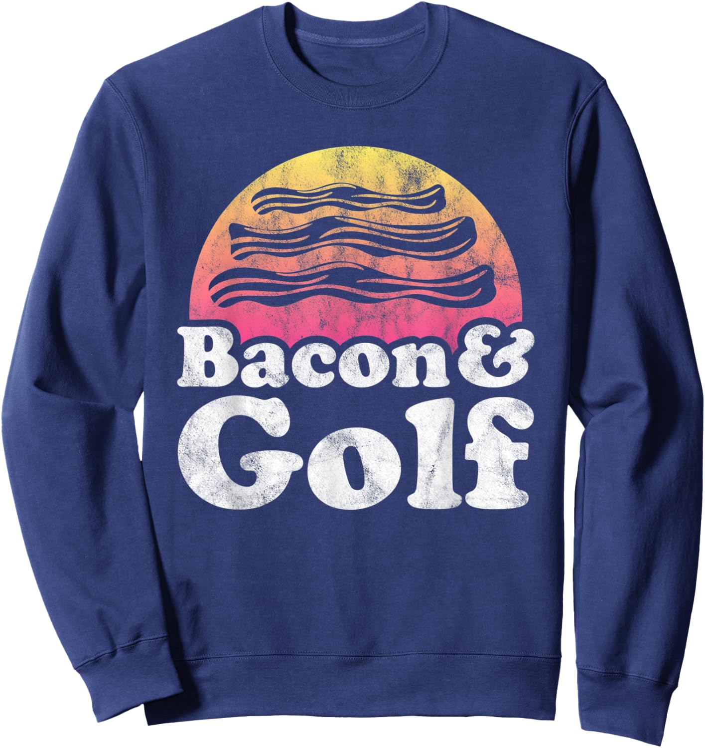 Bacon and Golf or Golfer Sweatshirt - Sweatshirt | Navy