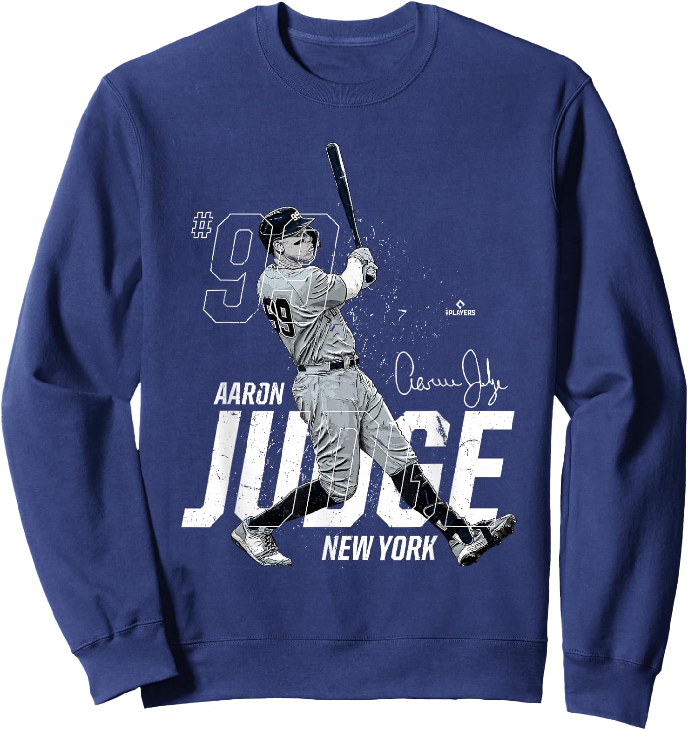 Dynamic Pose Aaron Judge New York Baseball MLBPA Sweatshirt - Sweatshirt | Navy