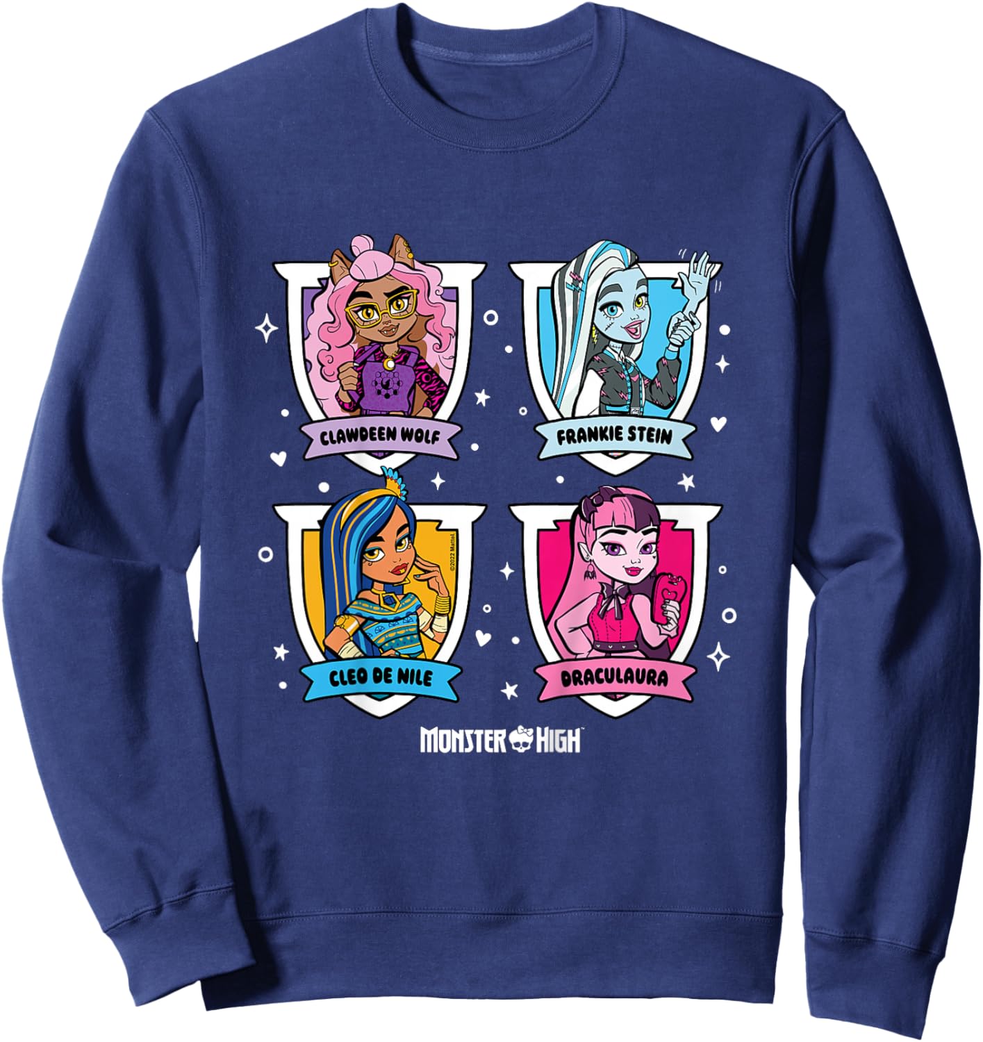 Kids Monster High - Student - Character Grid , black Sweatshirt - Sweatshirt | Navy