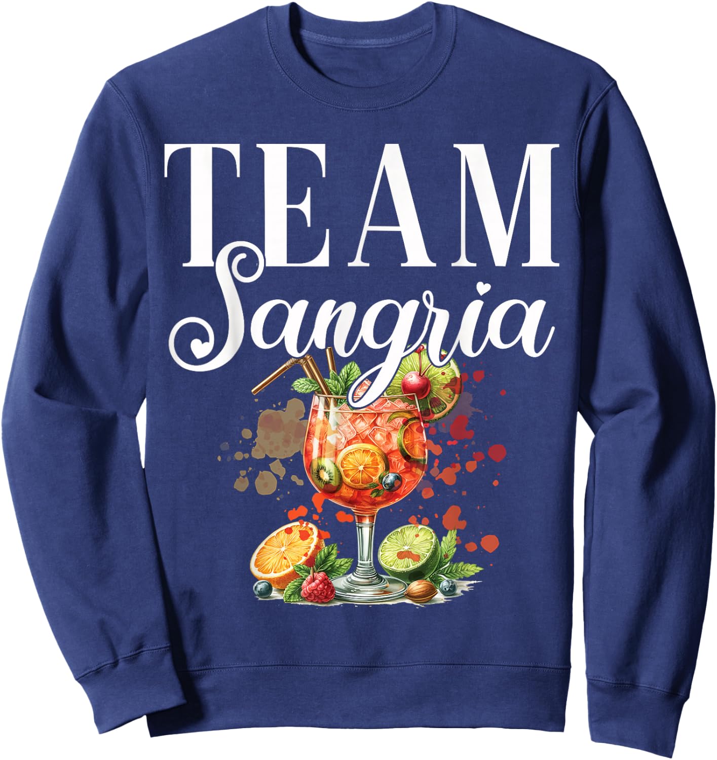 Sangria Cocktail Bartender Hen Party Sweatshirt - Sweatshirt | Navy